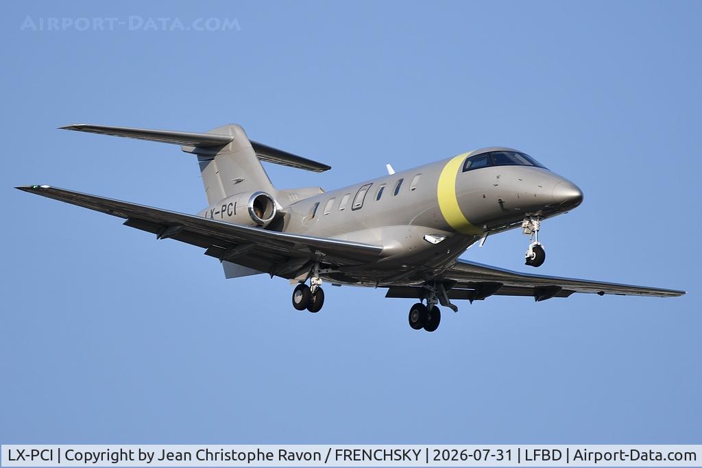 LX-PCI, 2022 Pilatus  PC-24, c/n 277, 	London (LCY)	Bordeaux (BOD)	(JFA25H)