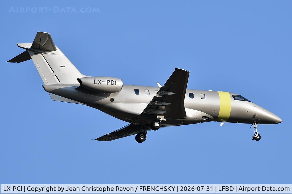 LX-PCI, 2022 Pilatus  PC-24, c/n 277, London (LCY)	Bordeaux (BOD)	(JFA25H)