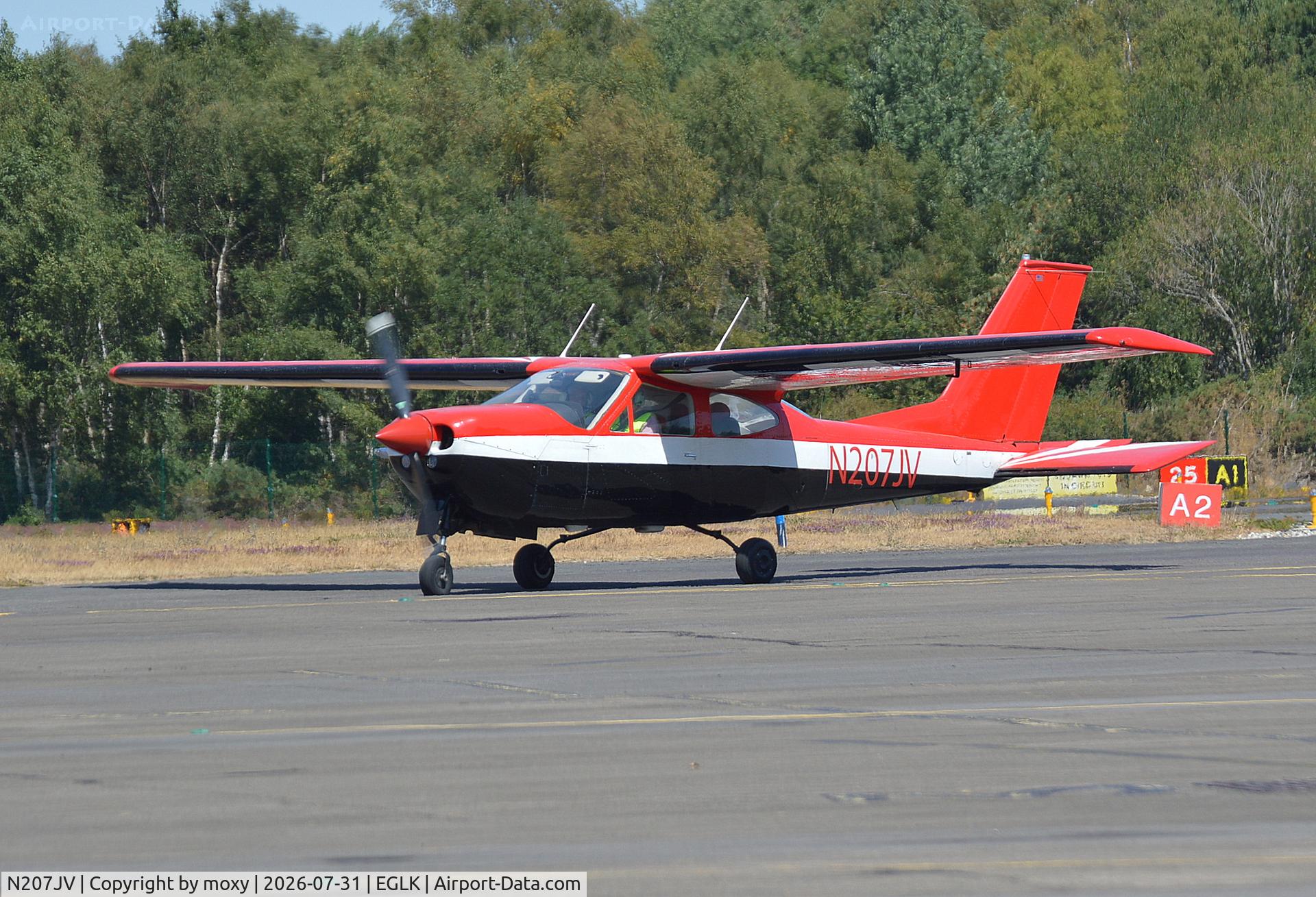 Aircraft N207JV, 1974 Reims Cessna 177 Cardinal RG, c/n F177RG0121, Reims Cessna 177 Cardinal RG at Blackbushe., at EGLK, photo by moxy
