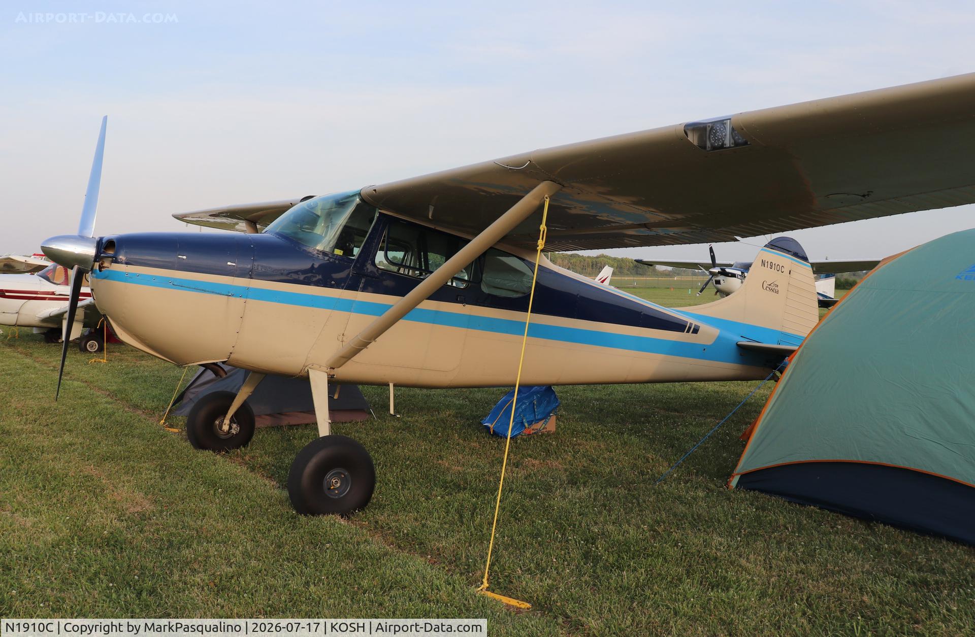 Aircraft N1910C, 1953 Cessna 170B, c/n 26055, Cessna170B, at KOSH, photo by MarkPasqualino