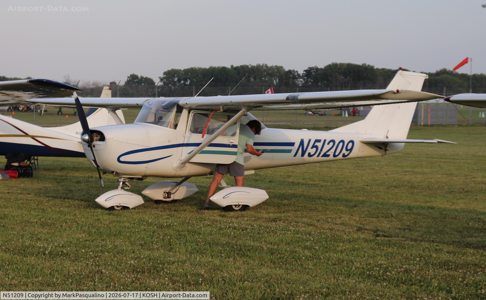 Aircraft N51209, 1968 Cessna 150J, c/n 15069840, Cessna 150J, at KOSH, photo by MarkPasqualino