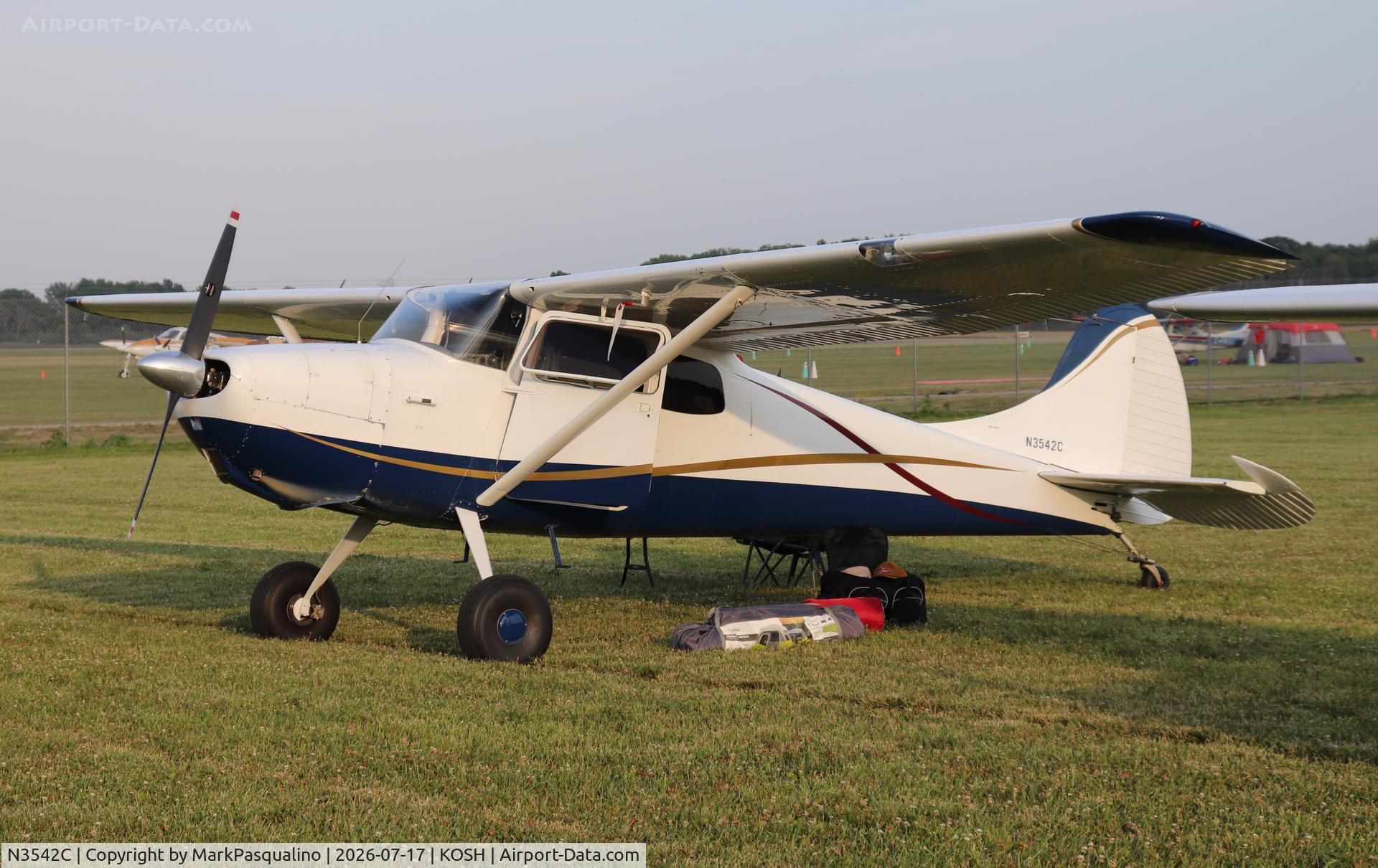 Aircraft N3542C, 1954 Cessna 170B, c/n 26585, Cessna 170B, at KOSH, photo by MarkPasqualino
