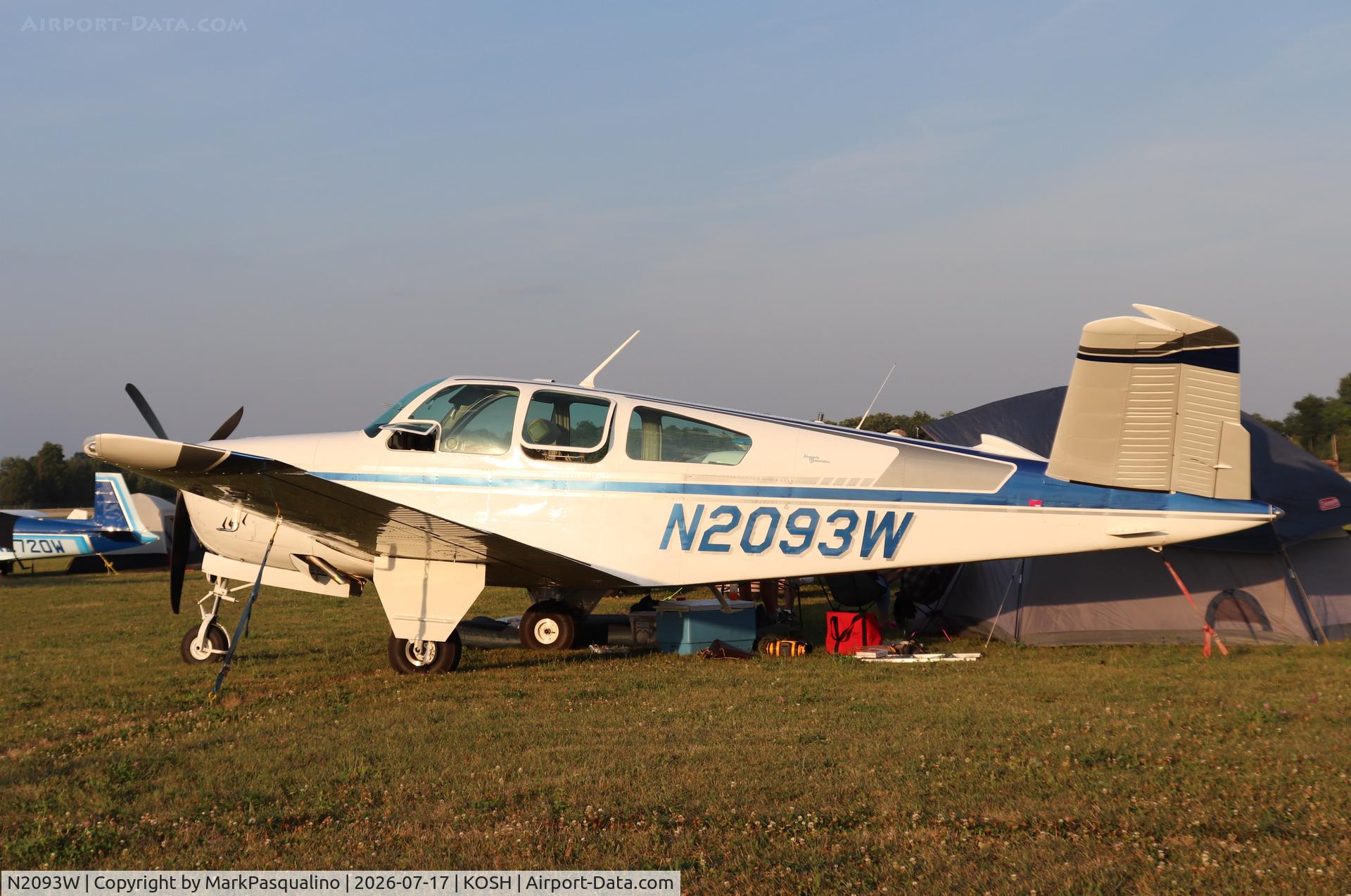 Aircraft N2093W, 1966 Beech V35 Bonanza, c/n D-8039, Beech V35, at KOSH, photo by MarkPasqualino