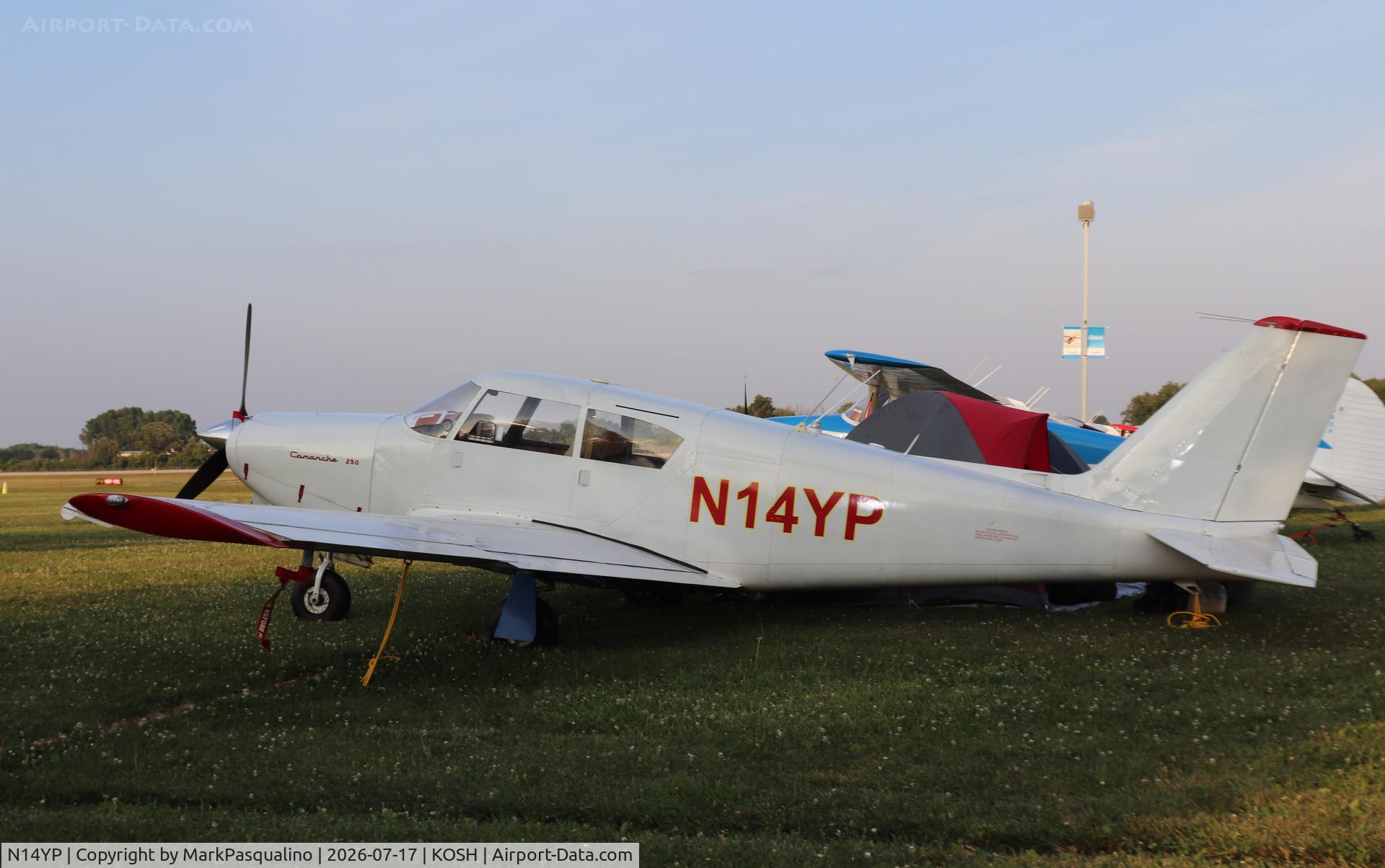 Aircraft N14YP, 1962 Piper PA-24-250 Comanche, c/n 24-3246, Piper PA-24-250, at KOSH, photo by MarkPasqualino
