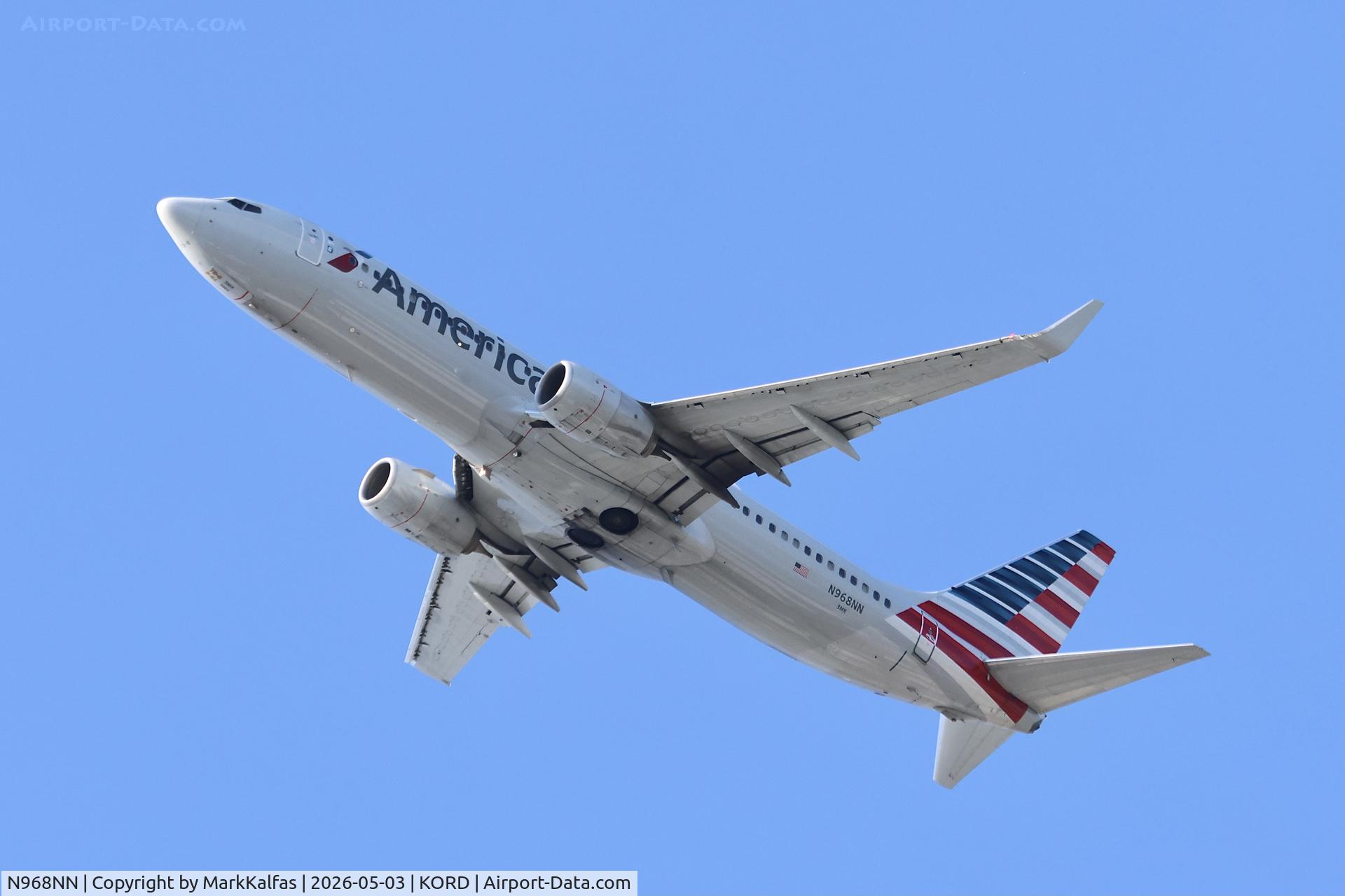 Aircraft N968NN, 2015 Boeing 737-823, c/n 33241 l/n 5348, B738 American Boeing 737-823 N968NN departing 28R KORD., at KORD, photo by MarkKalfas