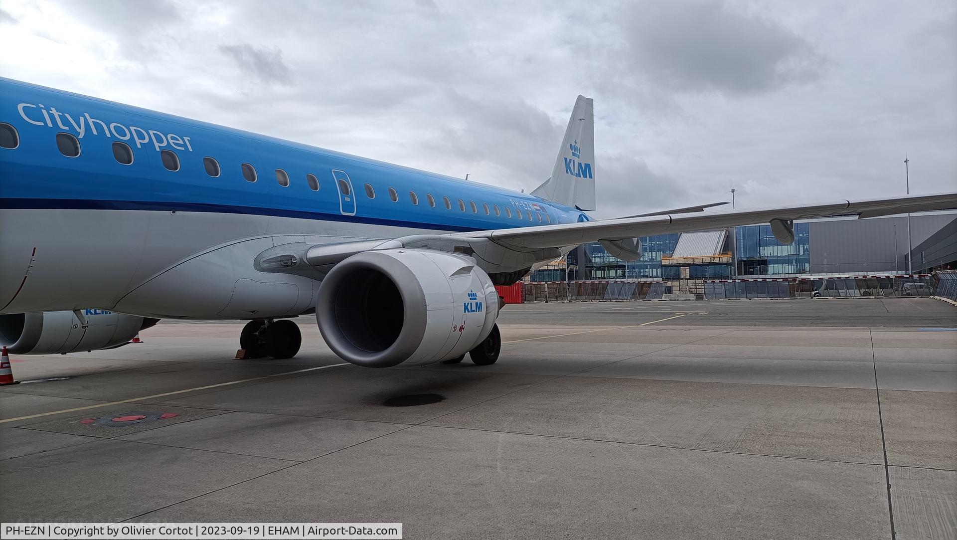 Aircraft PH-EZN, 2010 Embraer 190LR (ERJ-190-100LR), c/n 19000342, closer view, at EHAM, photo by Olivier Cortot