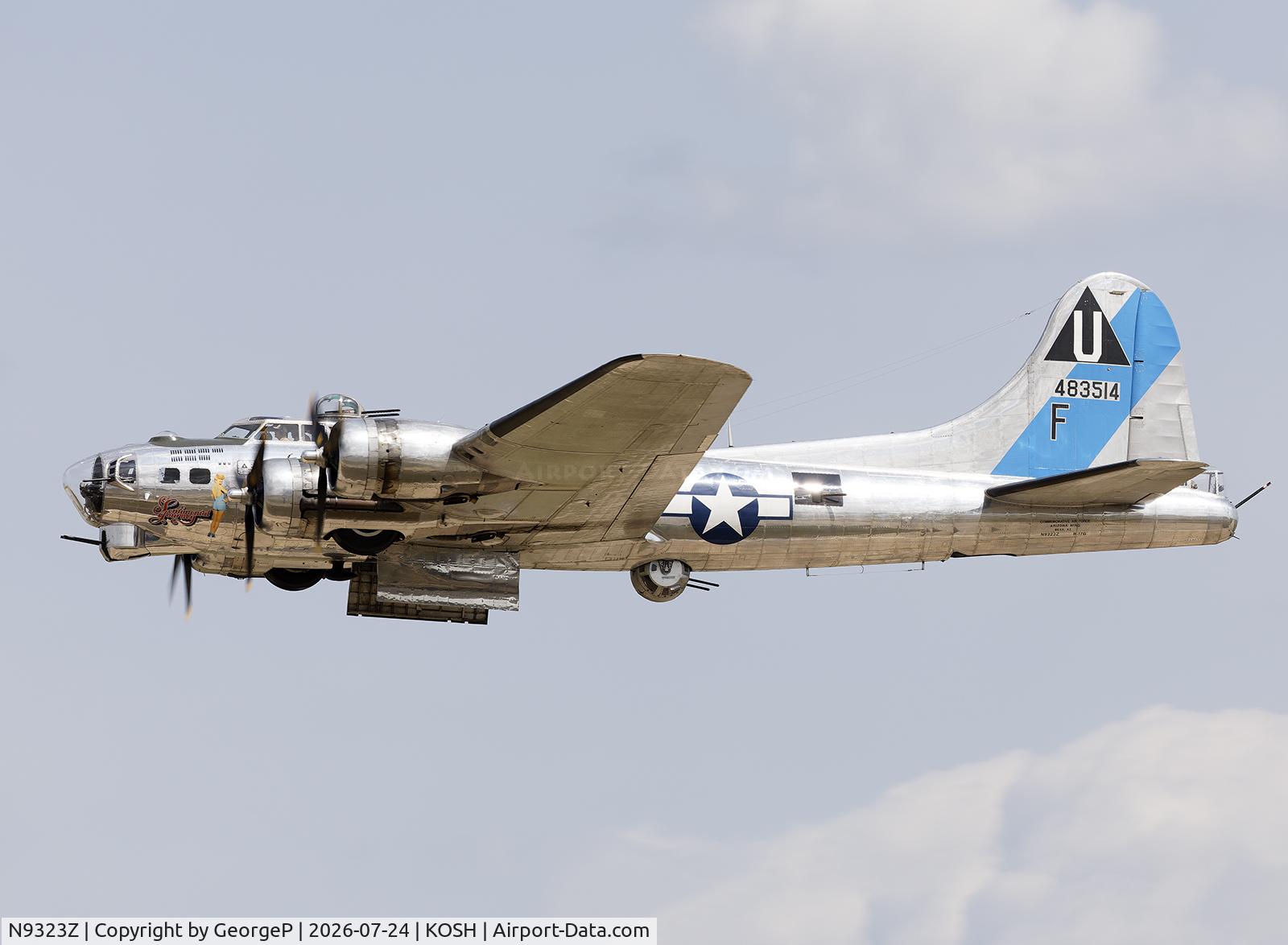 Aircraft N9323Z, 1944 Boeing B-17G-85-DL Flying Fortress, c/n 32155, Airventure 2026., at KOSH, photo by GeorgeP