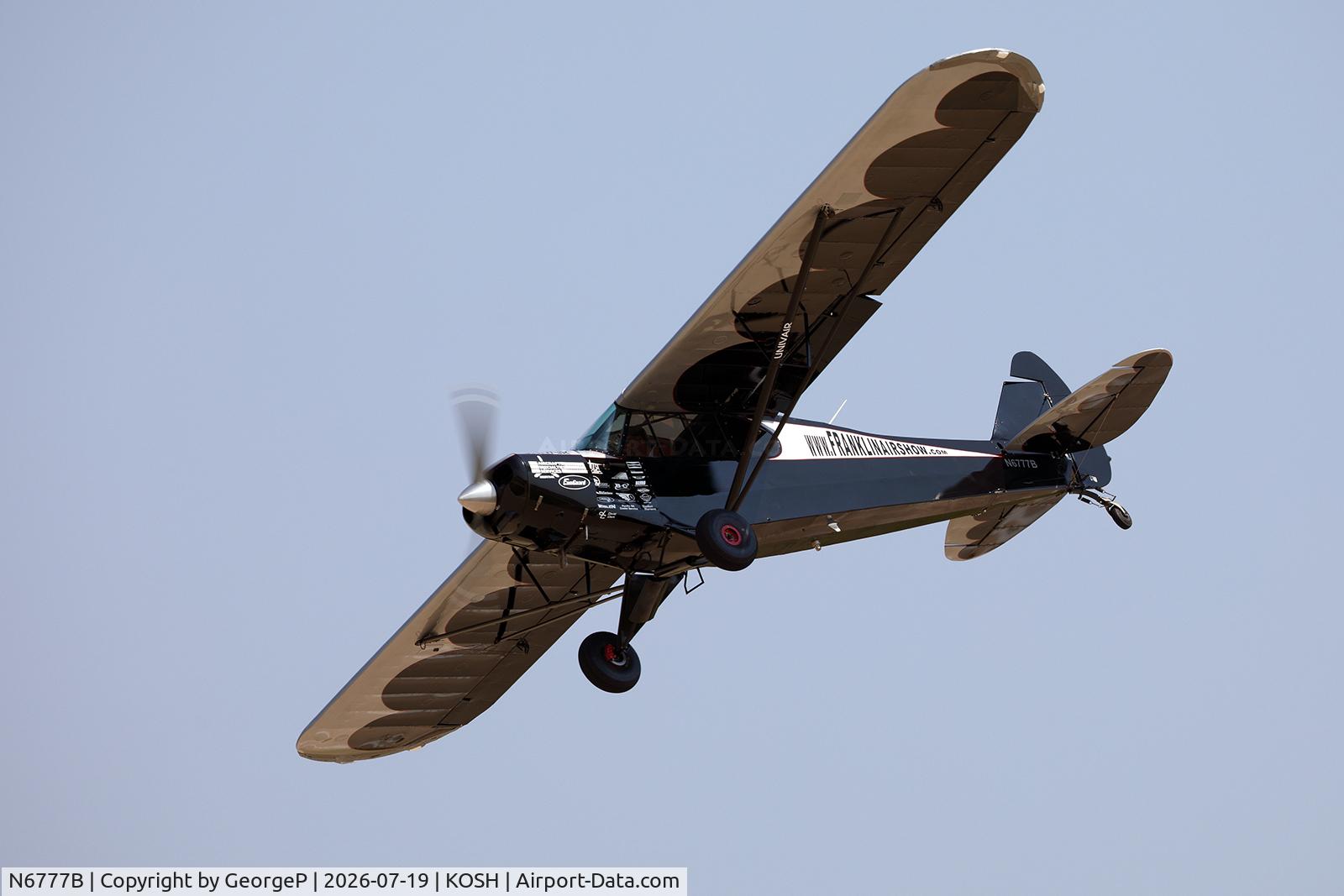Aircraft N6777B, 1956 Piper PA-18A-150 Super Cub, c/n 18-5011, Airventure 2026., at KOSH, photo by GeorgeP