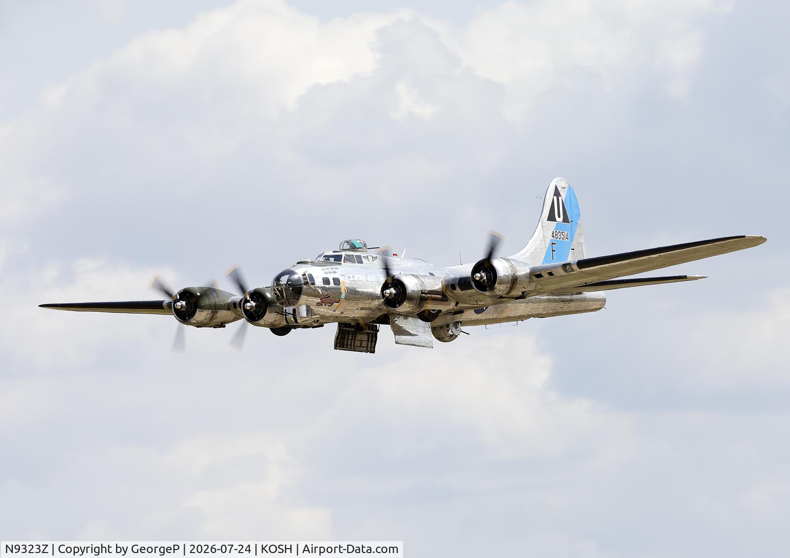 Aircraft N9323Z, 1944 Boeing B-17G-85-DL Flying Fortress, c/n 32155, Airventure 2026., at KOSH, photo by GeorgeP
