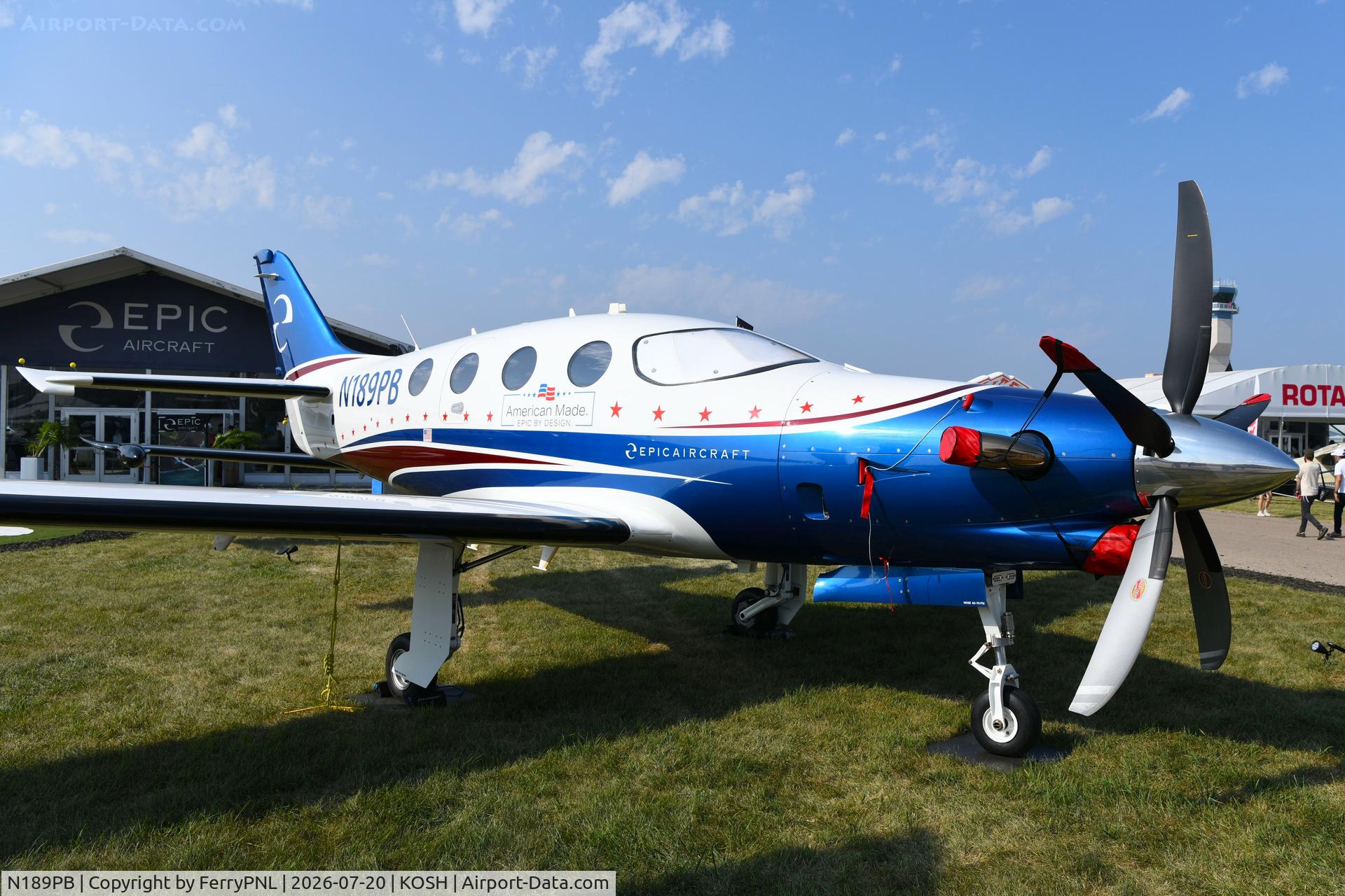 N189PB, 2024 Epic Aircraft E1000, c/n K063, Epic 1000 on static display