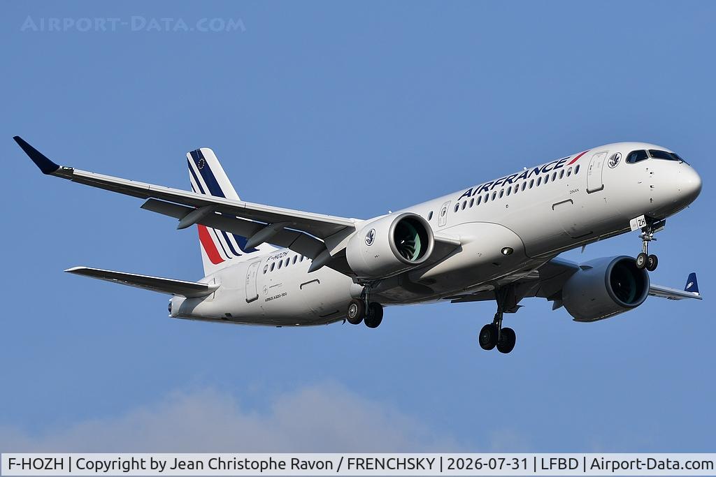 F-HOZH, 2026 Airbus   A220-300, c/n 55461, Paris (CDG)	Bordeaux (BOD)	AF7438
