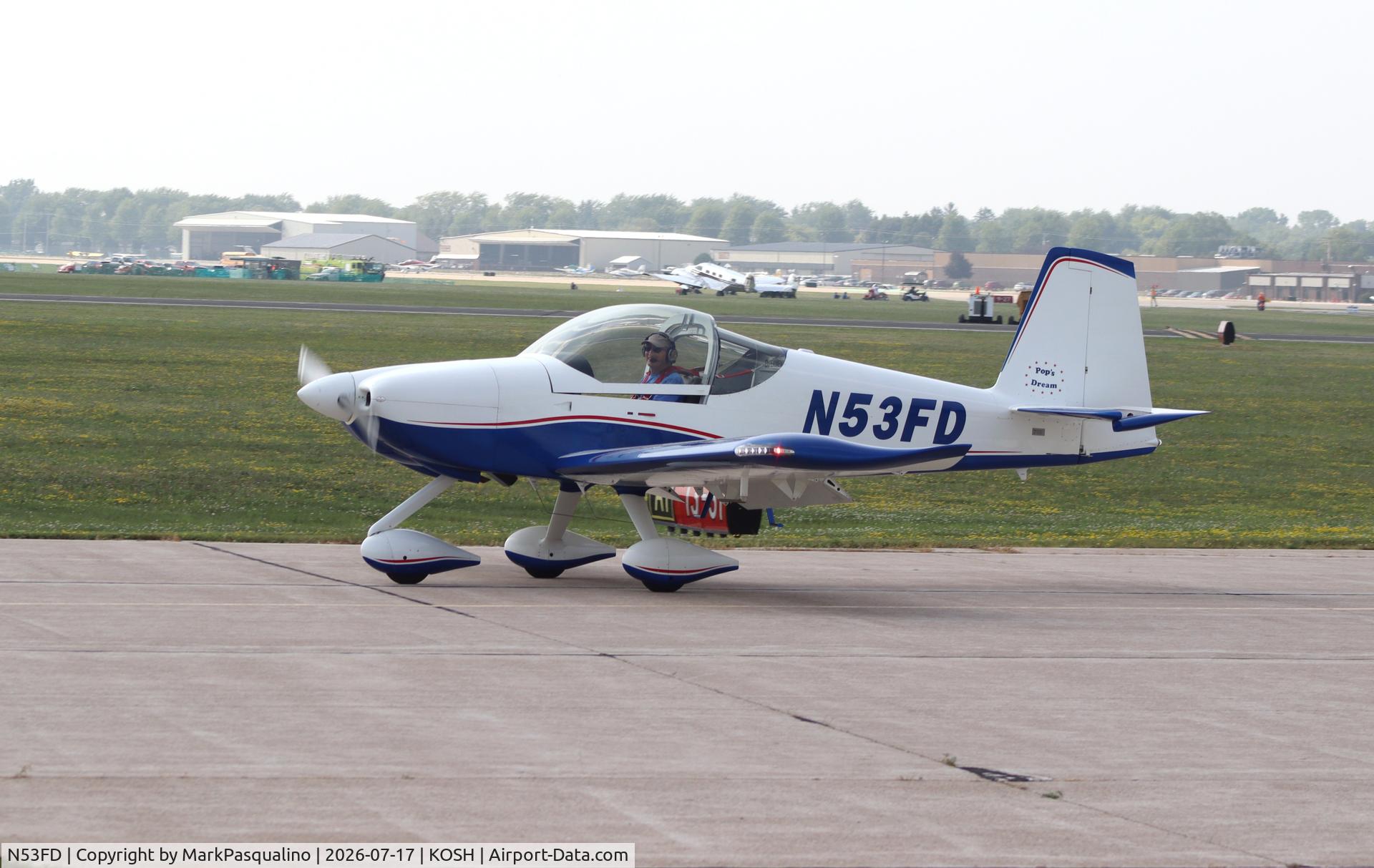 Aircraft N53FD, Vans RV-14A, c/n 140816, Vans RV-14A, at KOSH, photo by MarkPasqualino