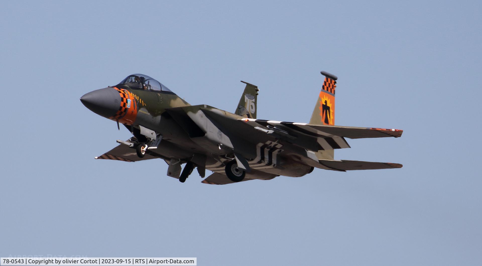 Aircraft 78-0543, 1978 McDonnell Douglas F-15C Eagle, c/n 0534/C076, 2023 air races, at RTS, photo by olivier Cortot