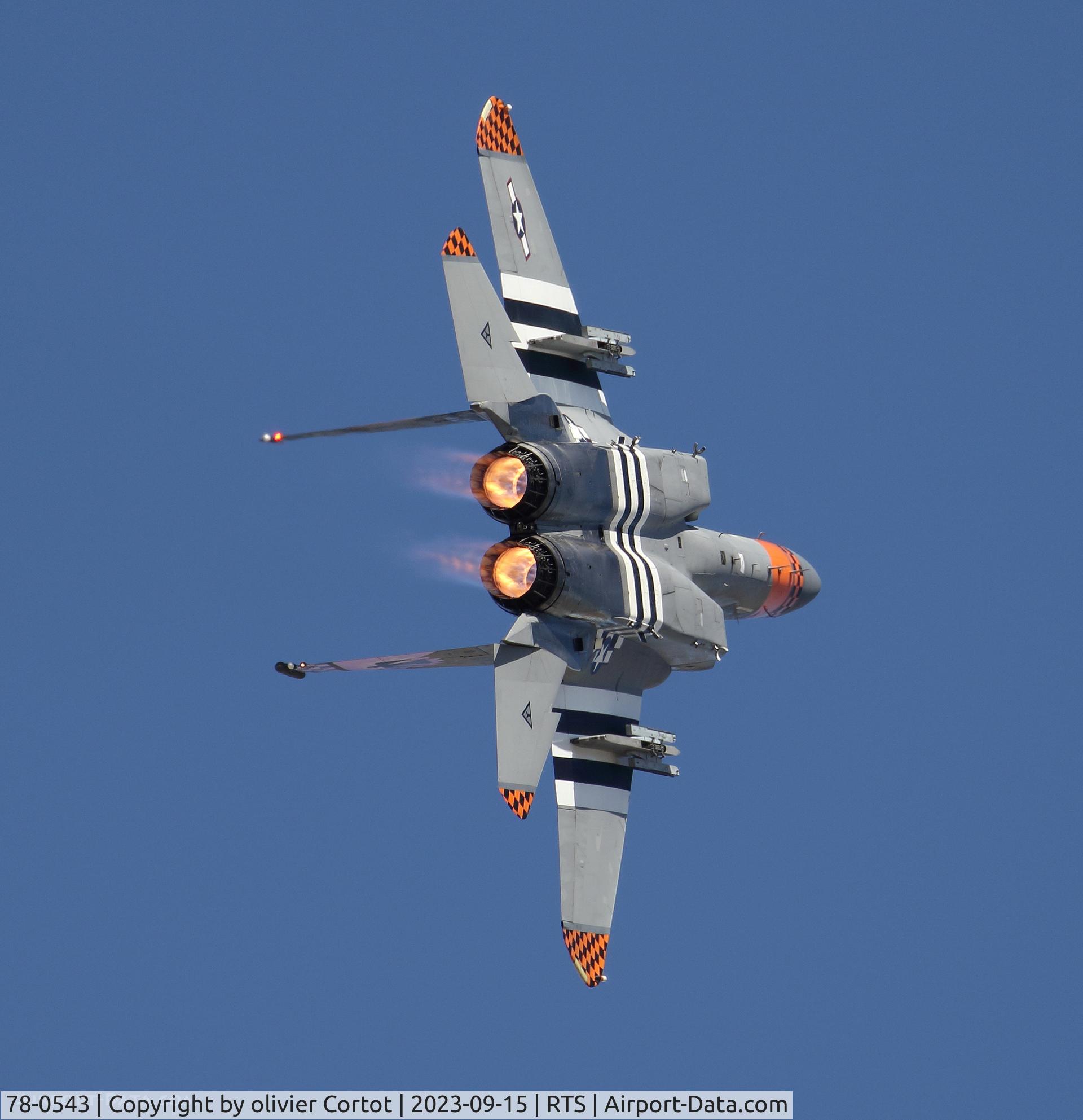 Aircraft 78-0543, 1978 McDonnell Douglas F-15C Eagle, c/n 0534/C076, 2023 air races, at RTS, photo by olivier Cortot