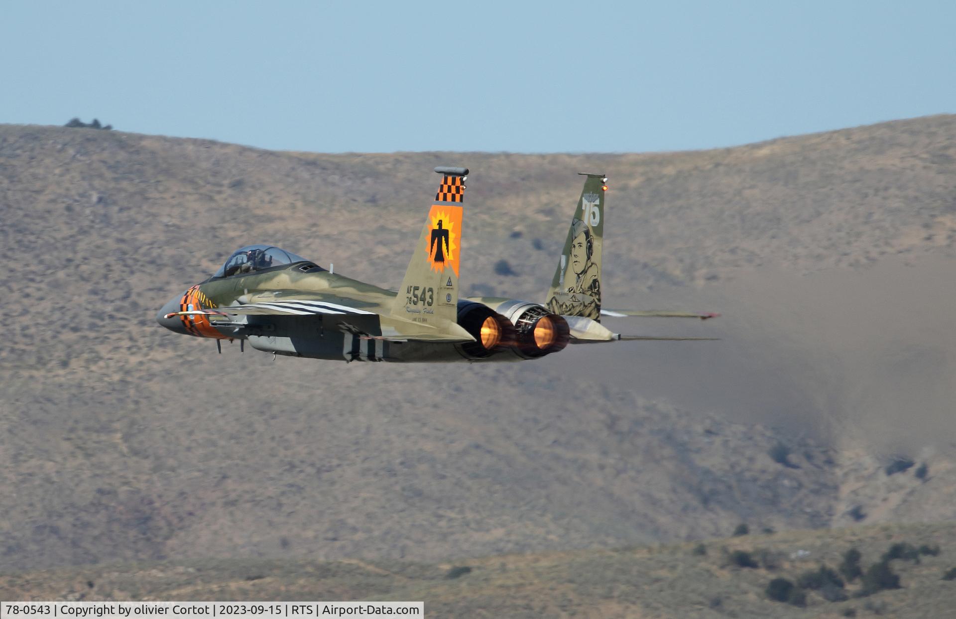 Aircraft 78-0543, 1978 McDonnell Douglas F-15C Eagle, c/n 0534/C076, 2023 air races, at RTS, photo by olivier Cortot