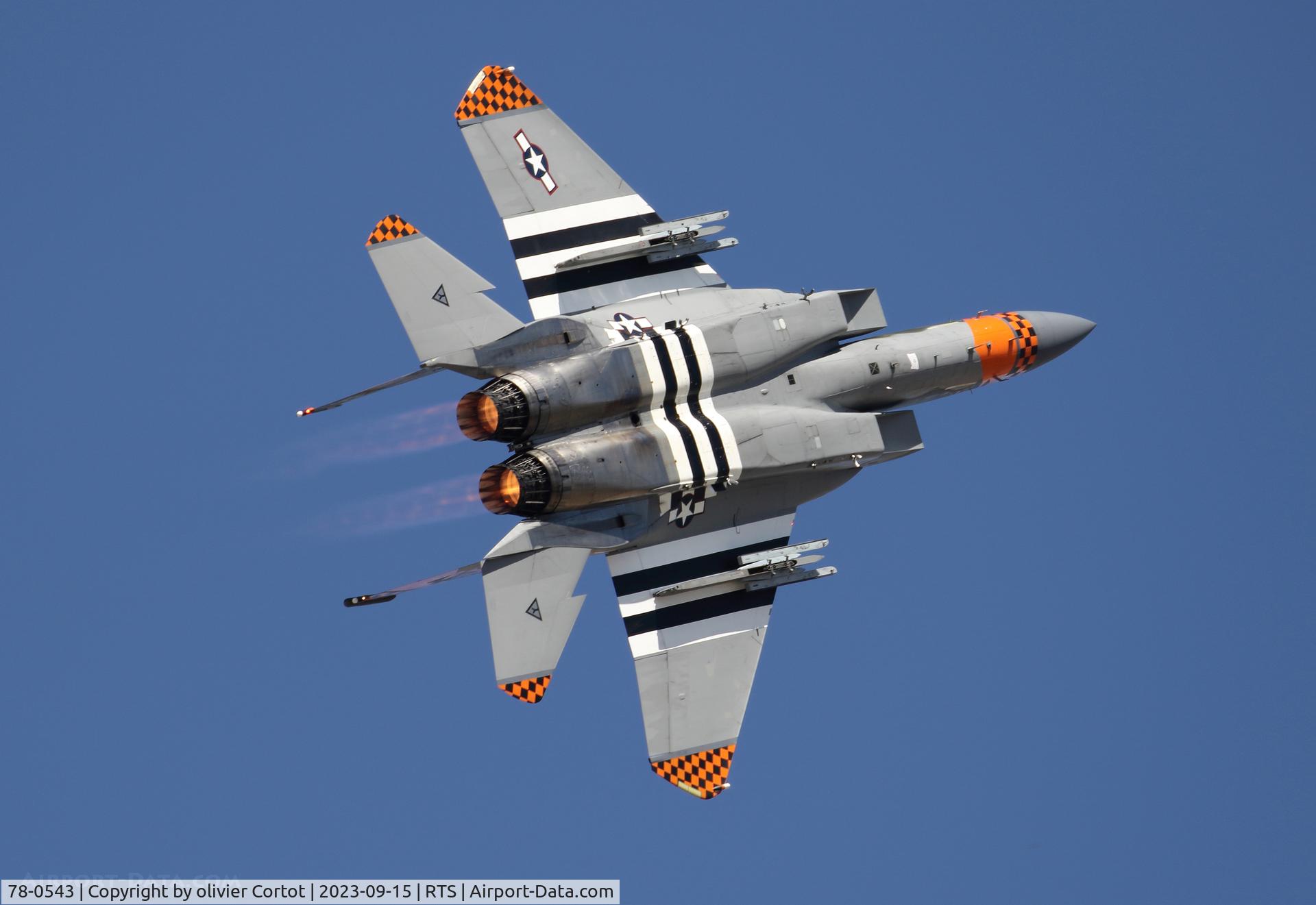 Aircraft 78-0543, 1978 McDonnell Douglas F-15C Eagle, c/n 0534/C076, 2023 air races, at RTS, photo by olivier Cortot