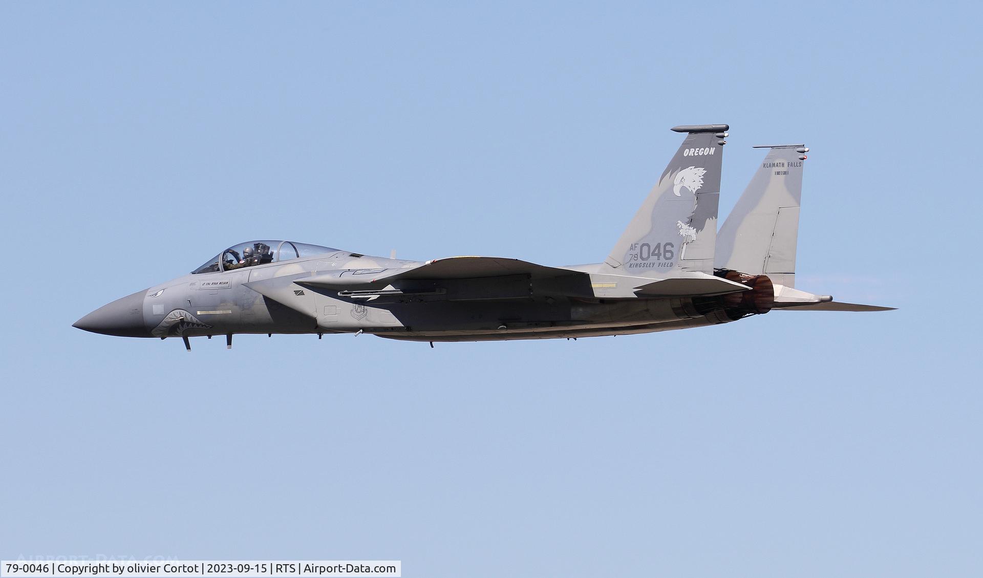 Aircraft 79-0046, 1979 McDonnell Douglas F-15C Eagle, c/n 0587/C115, 2023 air races, at RTS, photo by olivier Cortot