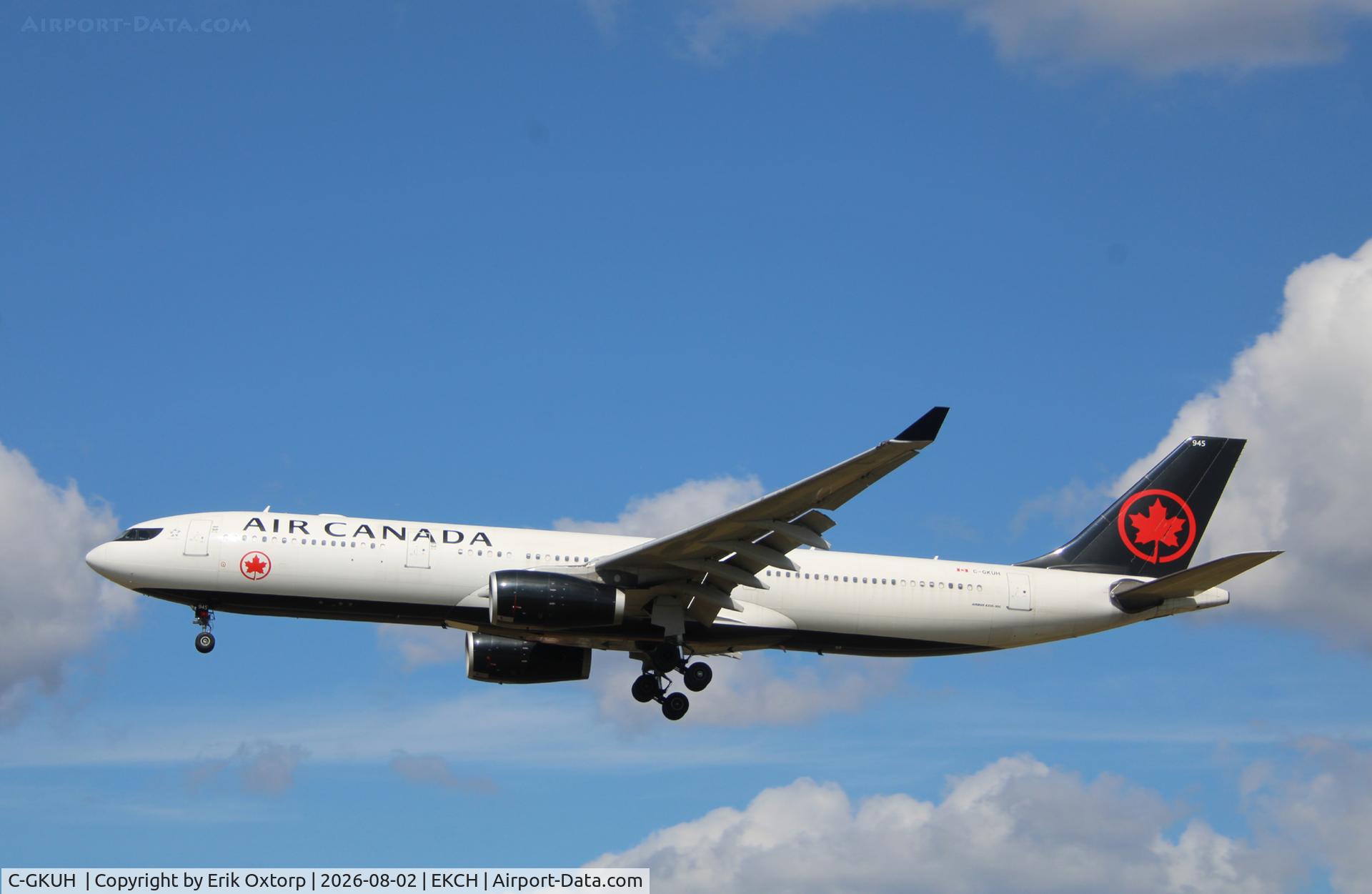 Aircraft C-GKUH, 2010 Airbus A330-343X, c/n 1156, C-GKUH landing rw 22L, at EKCH, photo by Erik Oxtorp