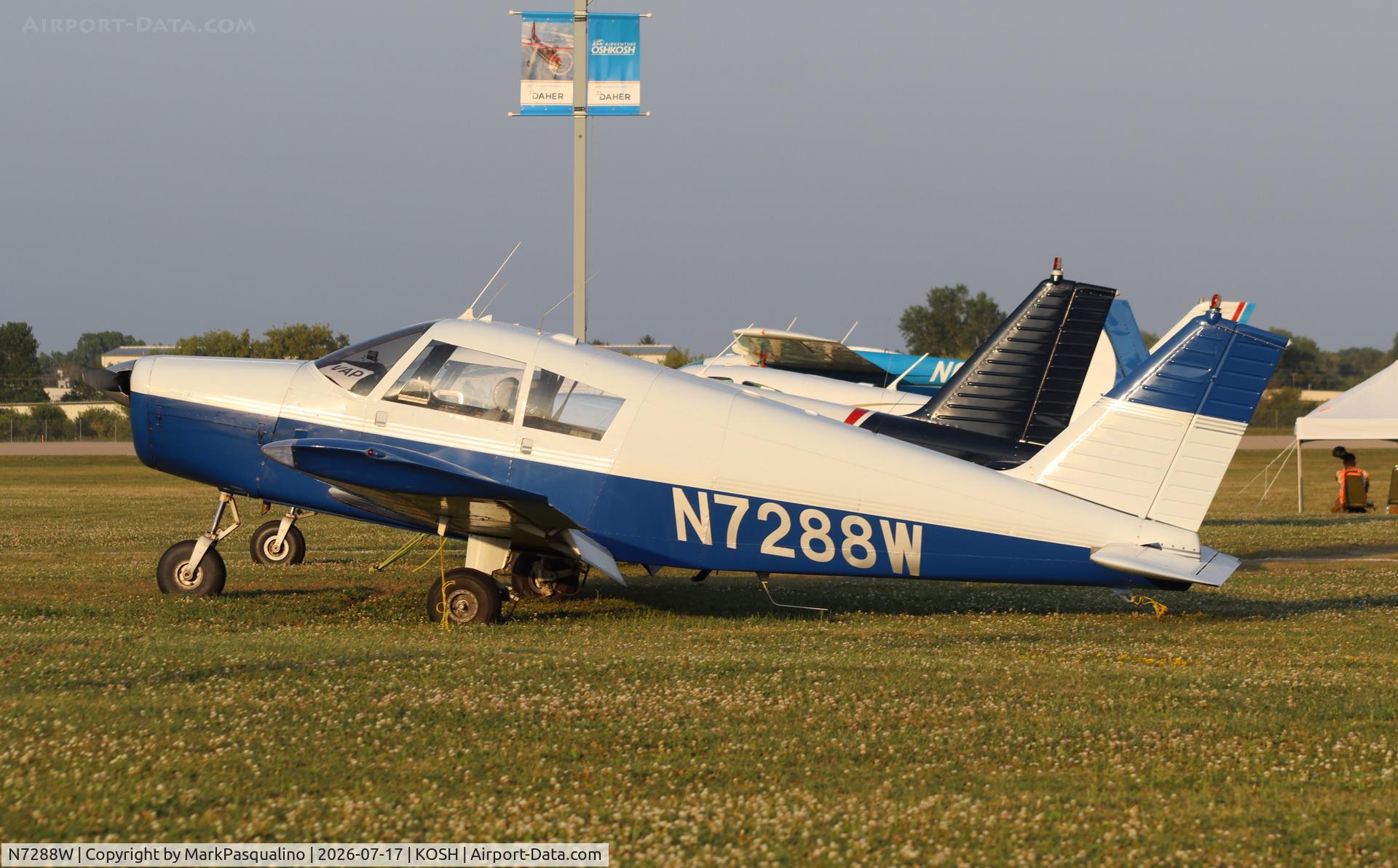 Aircraft N7288W, 1963 Piper PA-28-180, c/n 28-1132, Piper PA-28-180, at KOSH, photo by MarkPasqualino