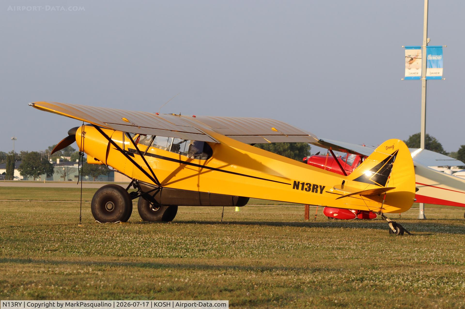 Aircraft N13RY, 1952 Piper PA-18-125/A1 Super Cub, c/n 18-1727, Piper PA-18-125, at KOSH, photo by MarkPasqualino