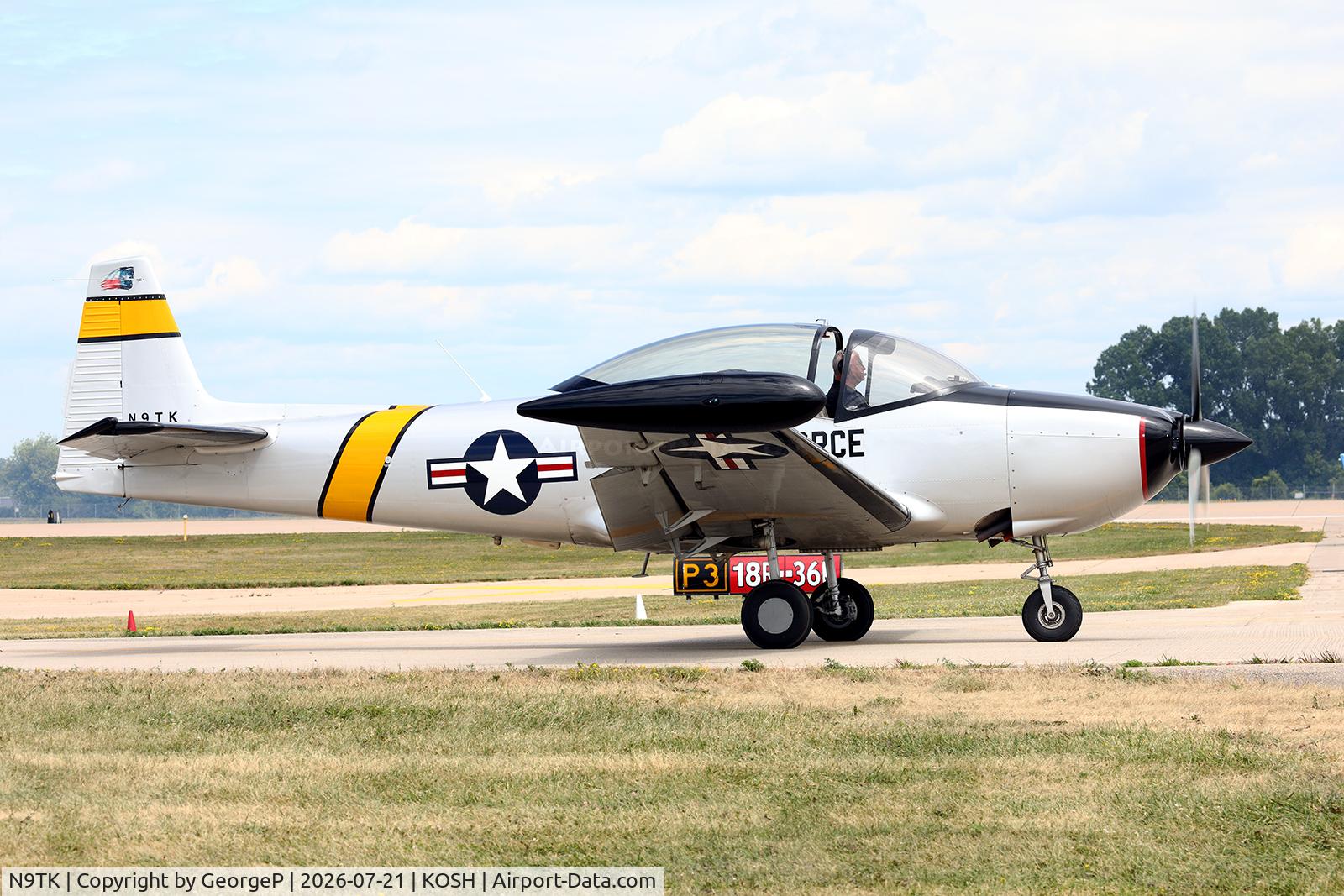 Aircraft N9TK, 1948 Ryan Navion, c/n NAV-4-1204, Airventure 2026., at KOSH, photo by GeorgeP