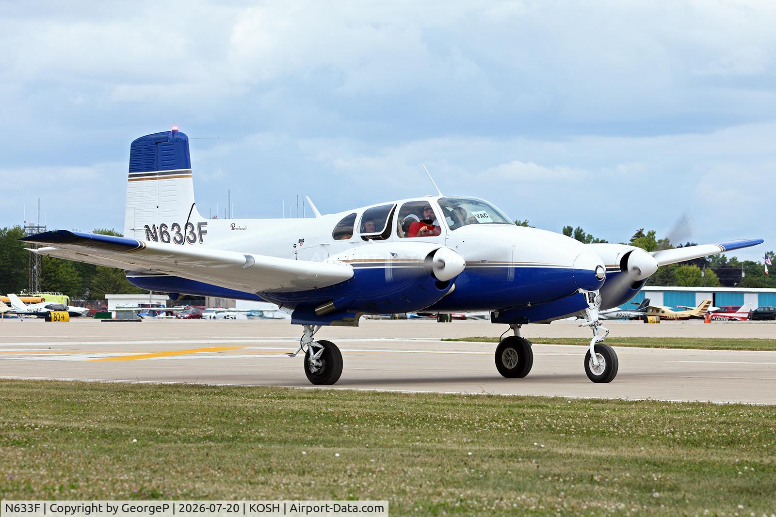 N633F, 1954 Beech B50, c/n CH-70, Airventure 2026.