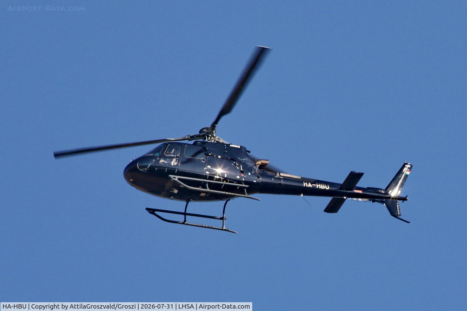Aircraft HA-HBU, 2024 Airbus H125 (AS350-B3), c/n 9668, LHSA - in the airspace of Szentkirályszabadja airport, Hungary, at LHSA, photo by AttilaGroszvald/Groszi