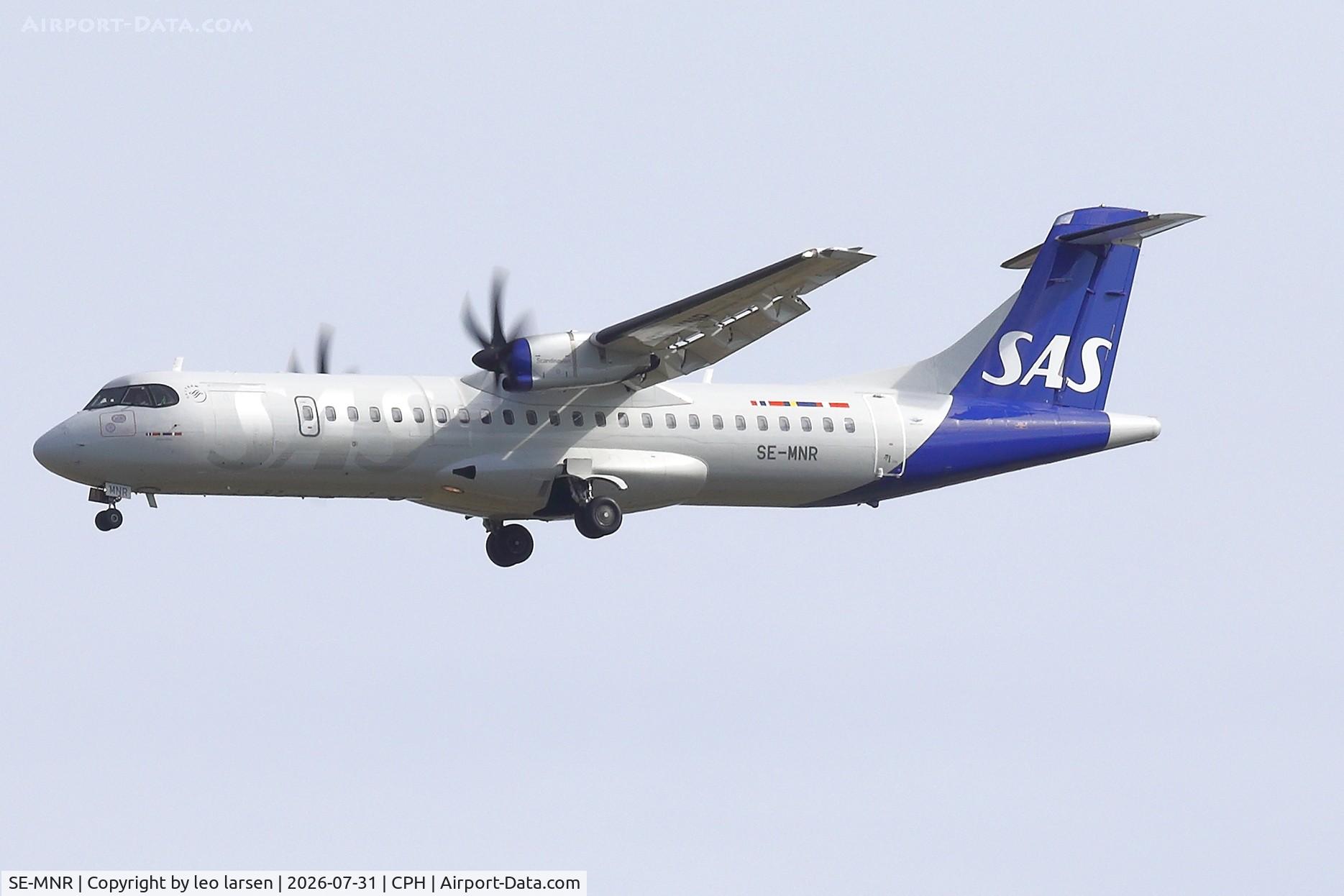 Aircraft SE-MNR, 2015 ATR 72-600, c/n 1262, Copenhagen 31.7.2026, at CPH, photo by leo larsen