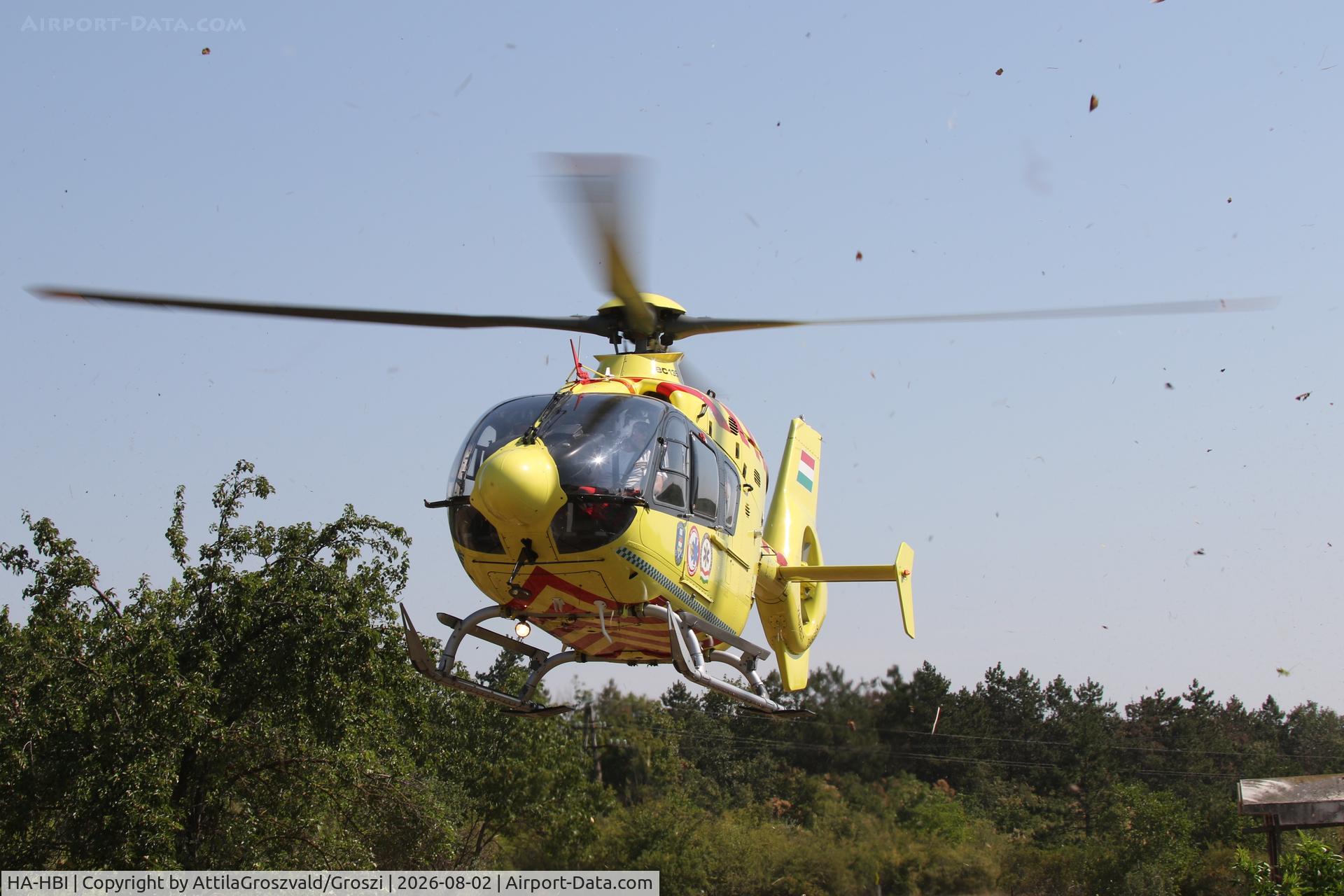 Aircraft HA-HBI, 2004 Eurocopter EC-135 P2+, c/n 0357, In the village of Szentkirályszabadja, during rescue. Hungary, photo by AttilaGroszvald/Groszi