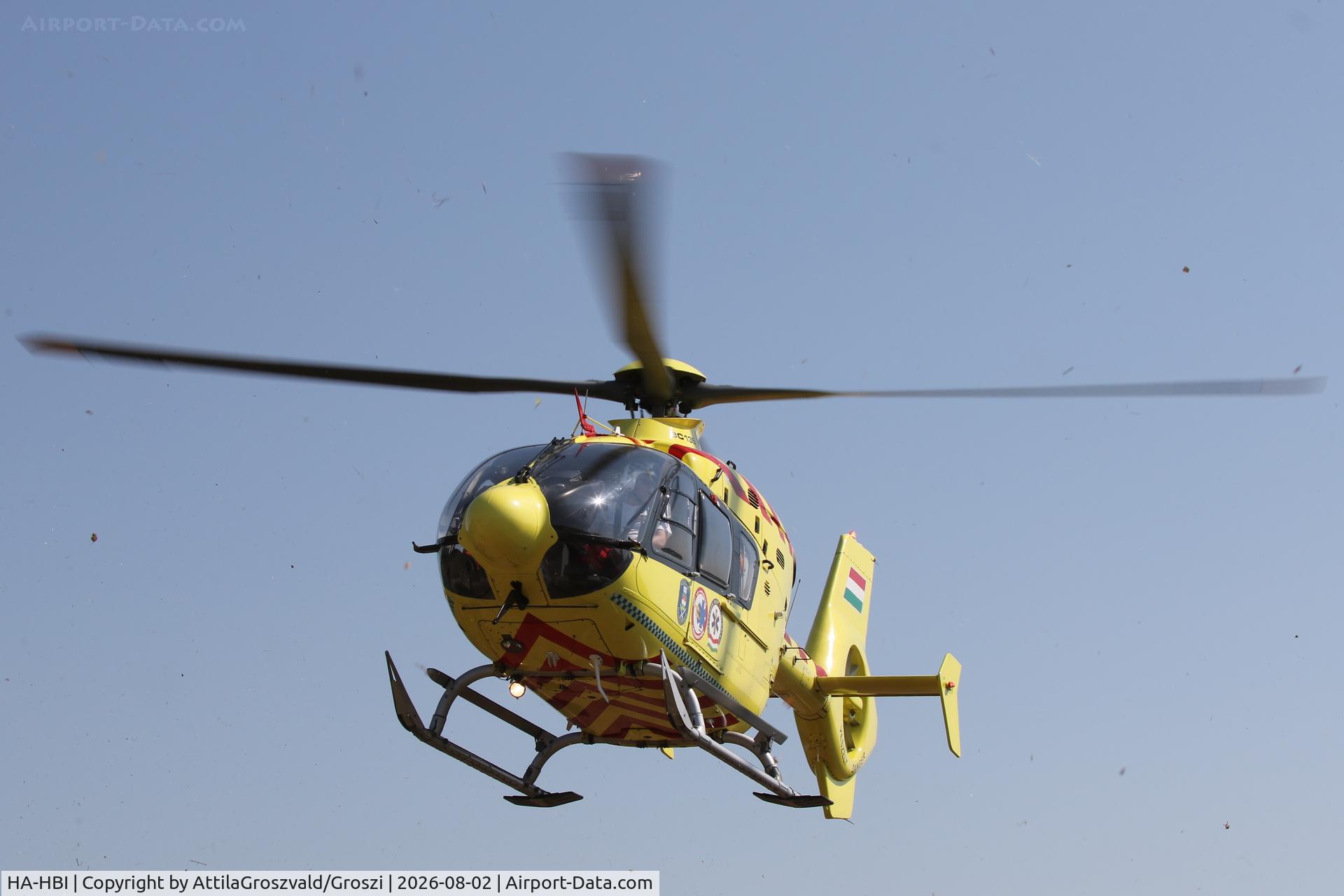 Aircraft HA-HBI, 2004 Eurocopter EC-135 P2+, c/n 0357, In the village of Szentkirályszabadja, during rescue. Hungary, photo by AttilaGroszvald/Groszi