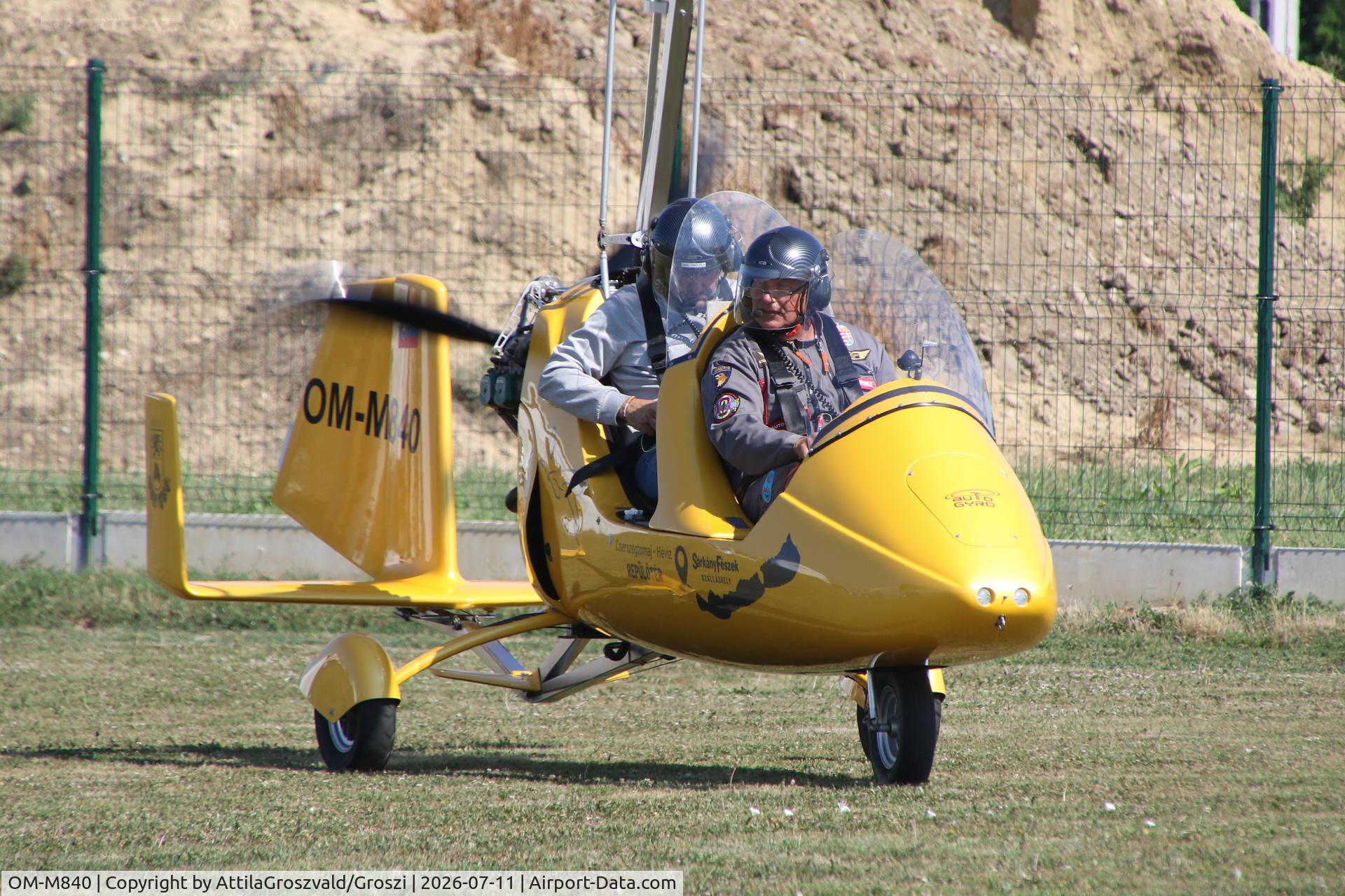 Aircraft OM-M840, 2016 Autogyro GmbH MTO Sport, c/n 1401, Becsehely, Mura Airport. Hungary, photo by AttilaGroszvald/Groszi