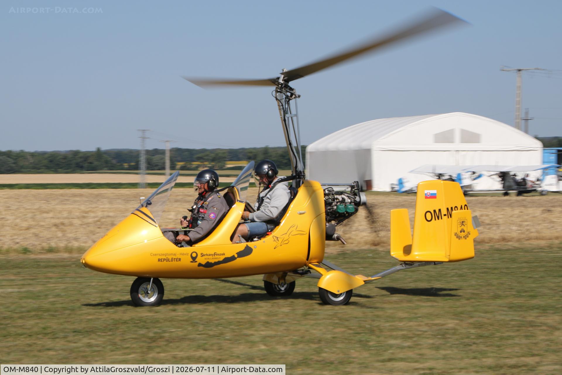 Aircraft OM-M840, 2016 Autogyro GmbH MTO Sport, c/n 1401, Becsehely, Mura Airport. Hungary, photo by AttilaGroszvald/Groszi