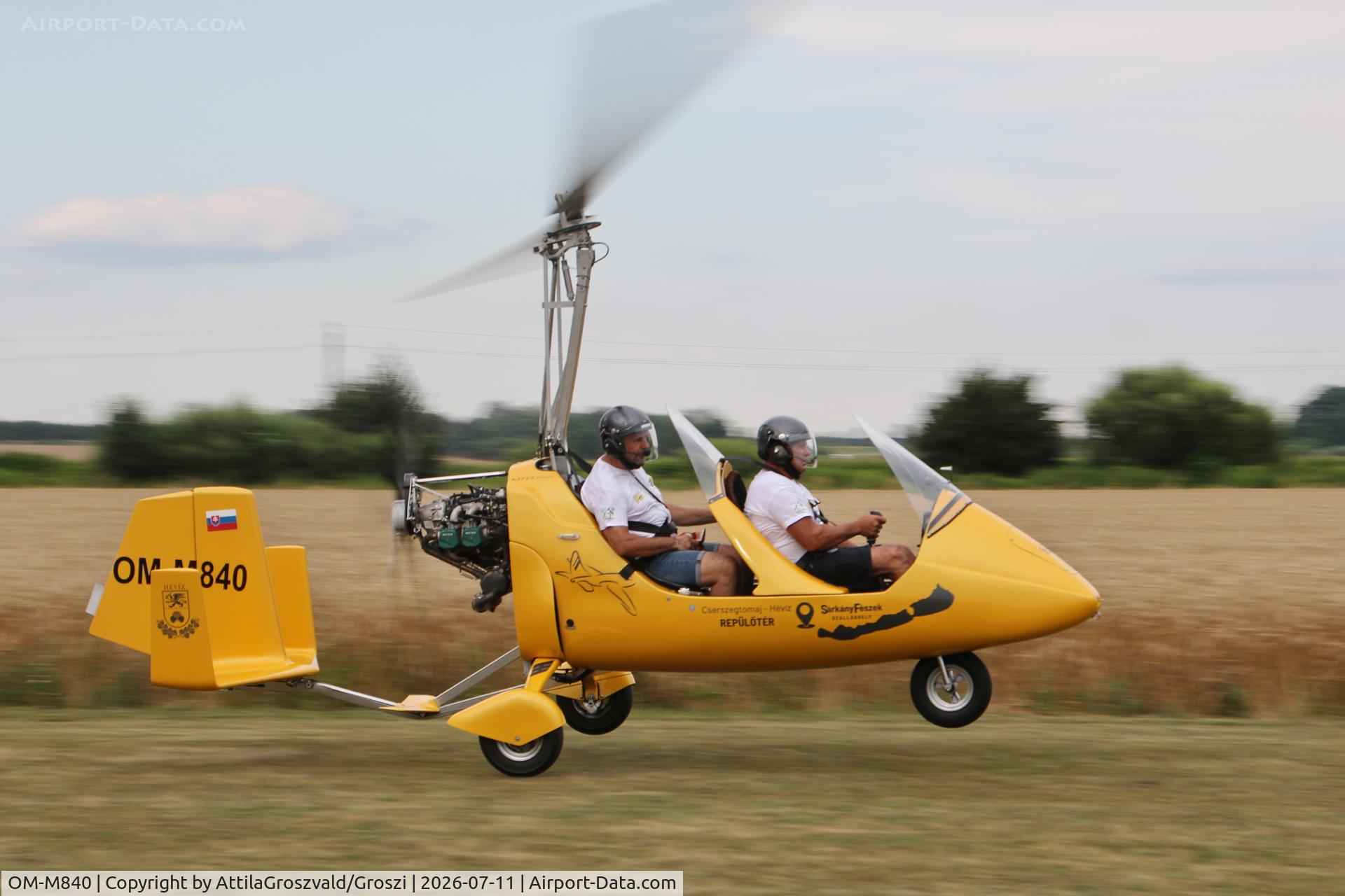 Aircraft OM-M840, 2016 Autogyro GmbH MTO Sport, c/n 1401, Becsehely, Mura Airport. Hungary, photo by AttilaGroszvald/Groszi