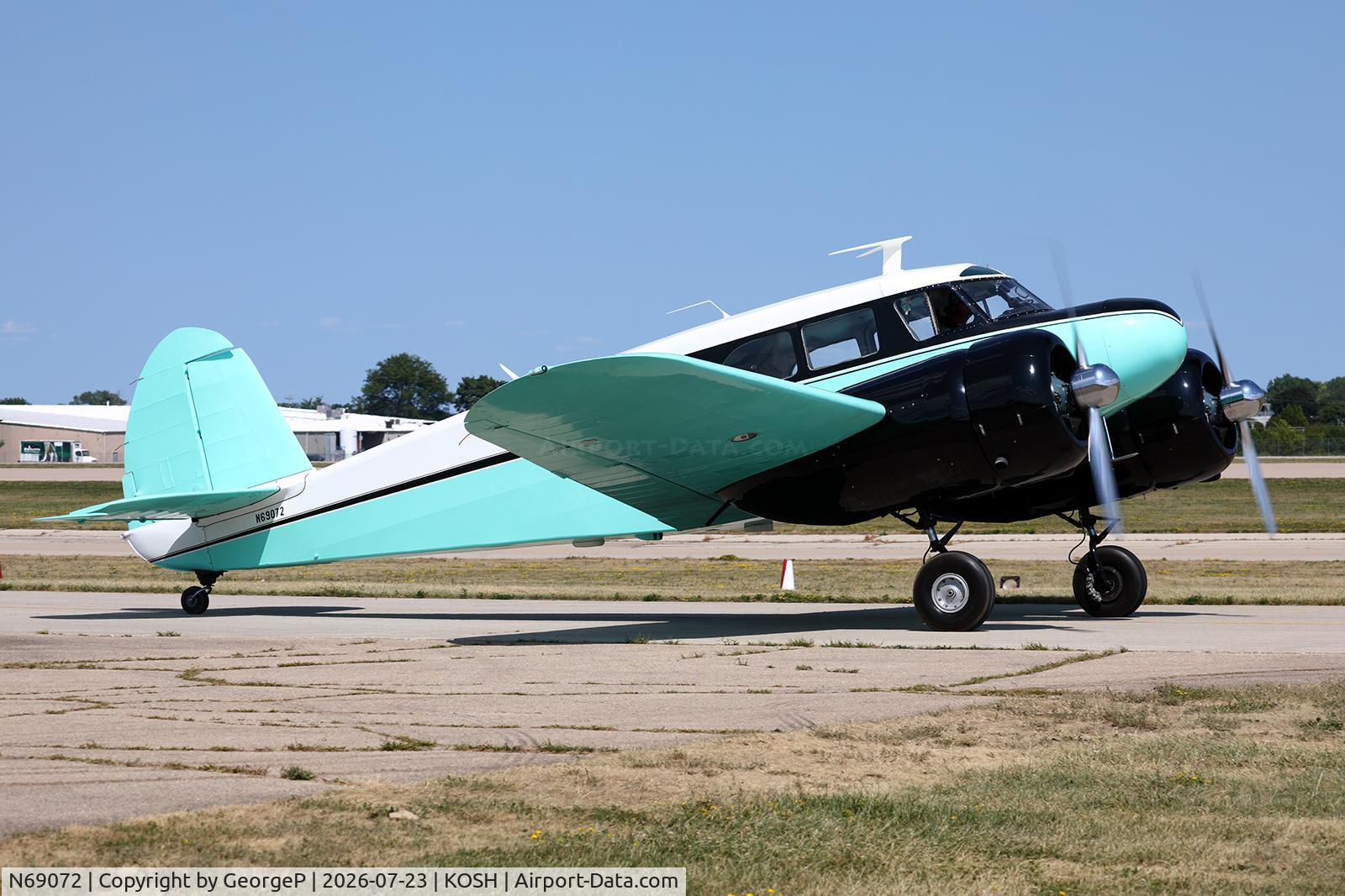 Aircraft N69072, 1945 Cessna T-50 Bobcat, c/n 3105, Airventure 2026., at KOSH, photo by GeorgeP