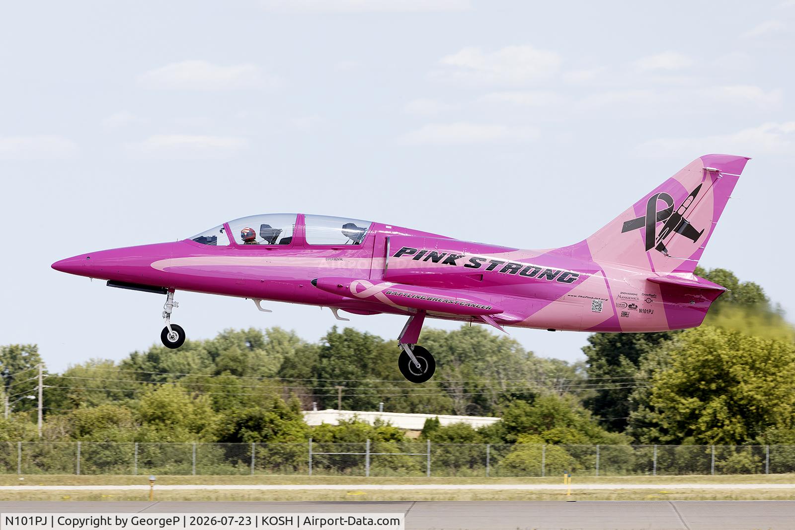 Aircraft N101PJ, 1979 Aero Vodochody L-39C, c/n 931341, Airventure 2026., at KOSH, photo by GeorgeP