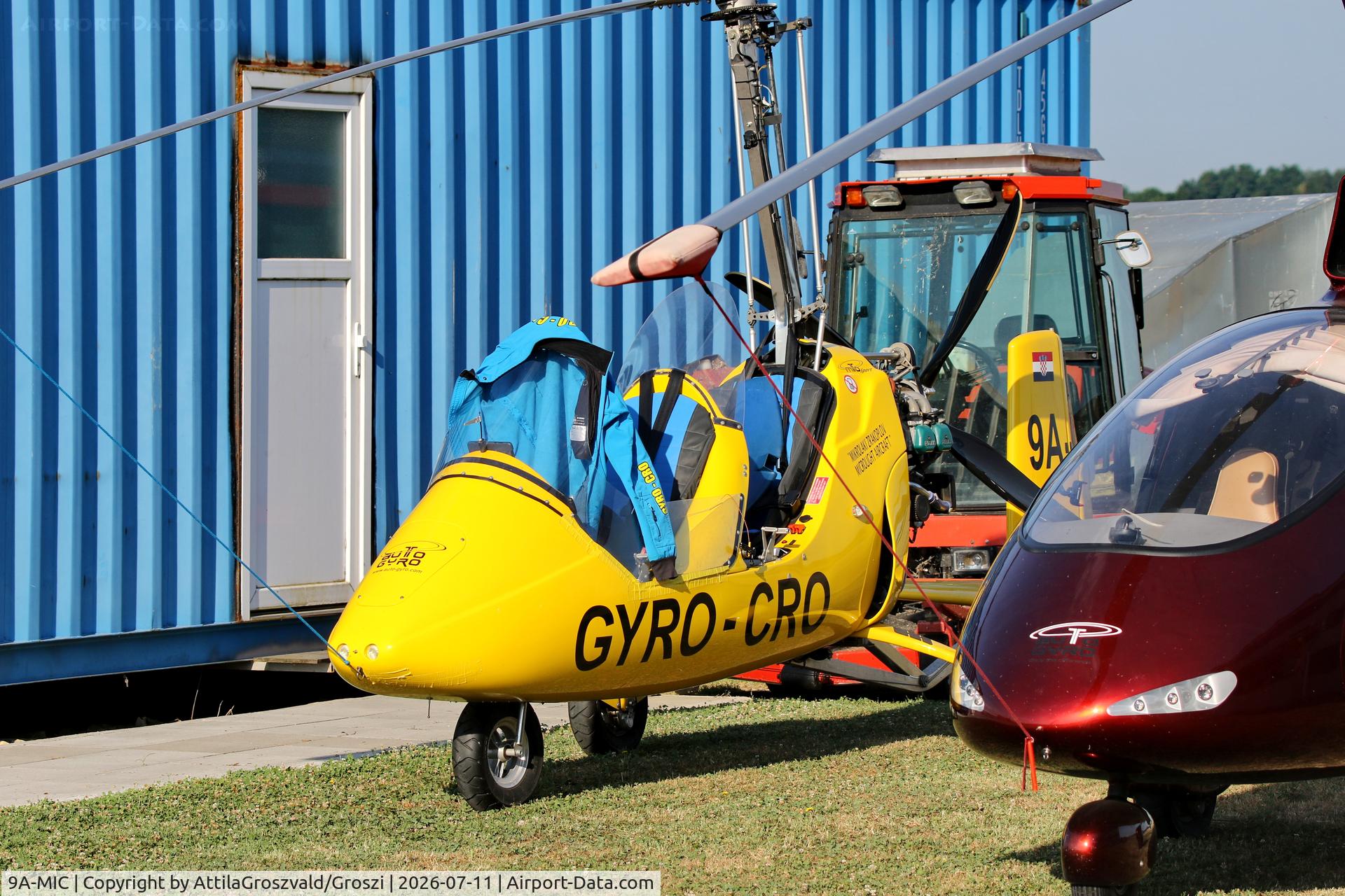 9A-MIC, AutoGyro Europe MTOSport, c/n M01024, Becsehely, Mura repülőtér, Magyarország