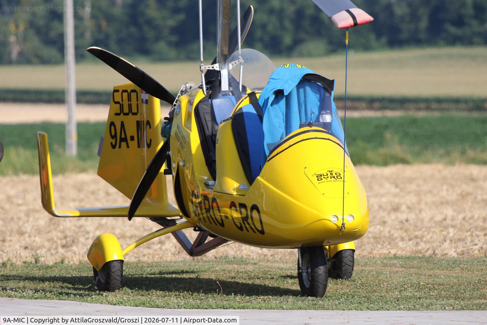 9A-MIC, AutoGyro Europe MTOSport, c/n M01024, Becsehely, Mura repülőtér, Magyarország