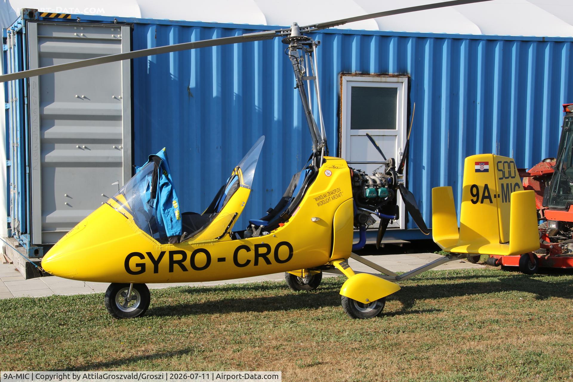 9A-MIC, AutoGyro Europe MTOSport, c/n M01024, Becsehely, Mura repülőtér, Magyarország