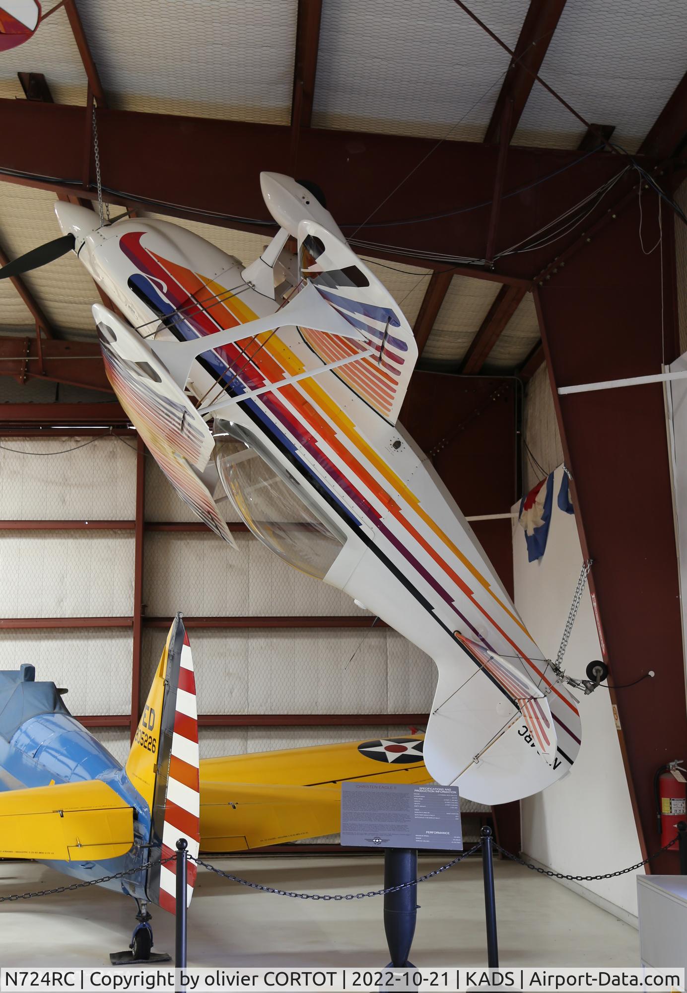 Aircraft N724RC, 1997 Christen Eagle II, c/n 002, 2022, at KADS, photo by olivier CORTOT