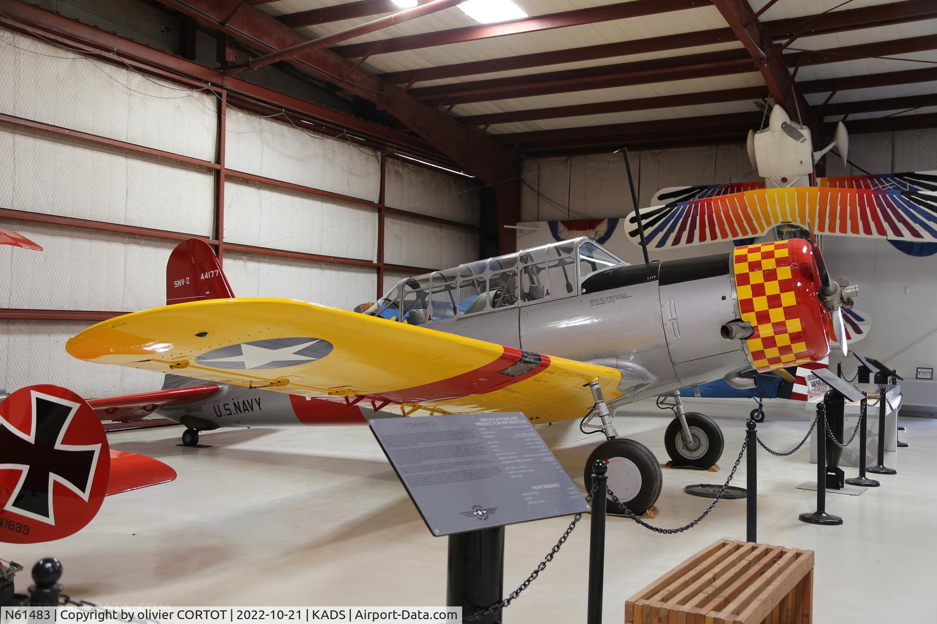 Aircraft N61483, 1943 Consolidated Vultee SNV-2, c/n 79-1420, 2022, at KADS, photo by olivier CORTOT