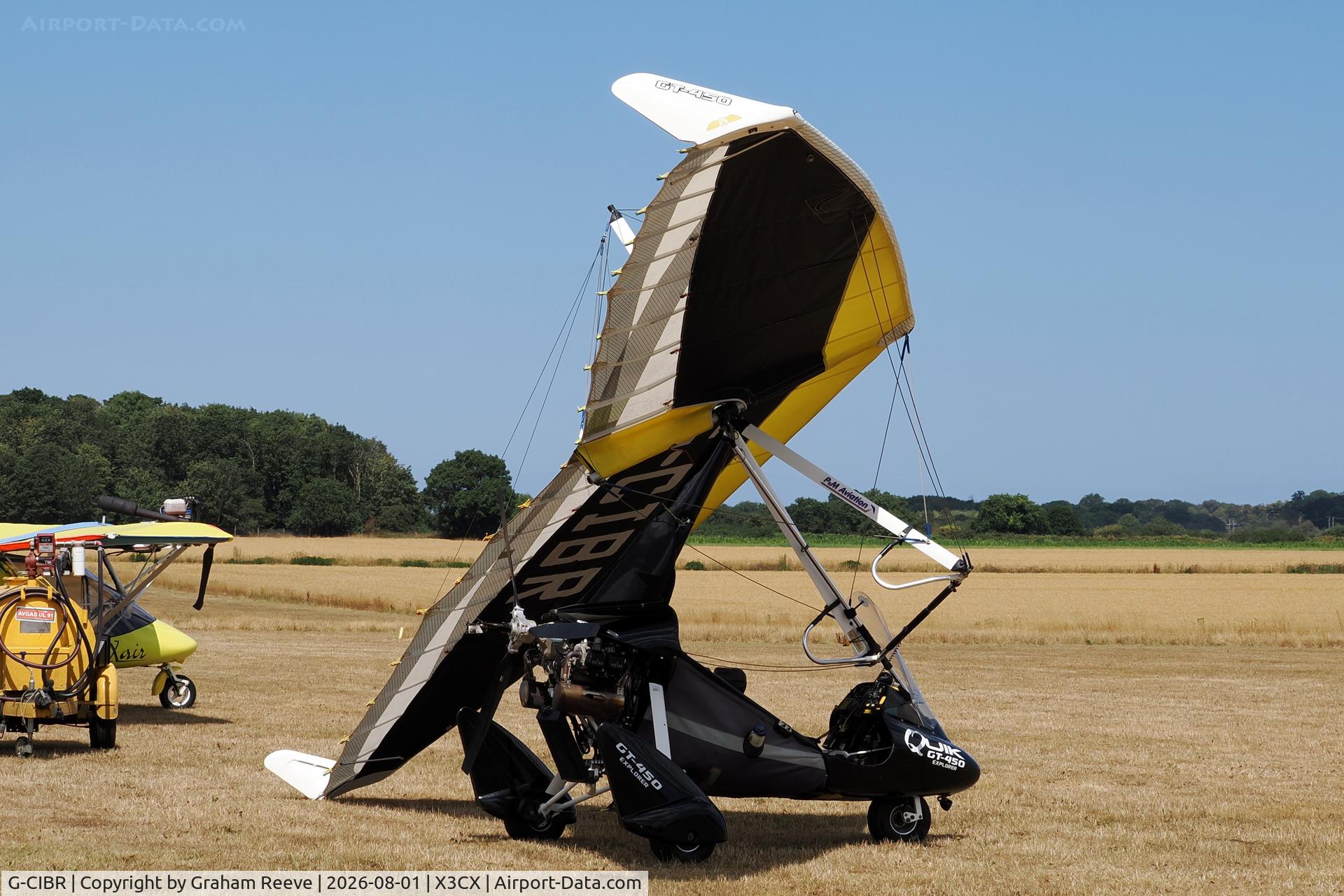 Aircraft G-CIBR, 2013 P&M Aviation Quik GT450, c/n 8666, Parked at Northrepps., at X3CX, photo by Graham Reeve