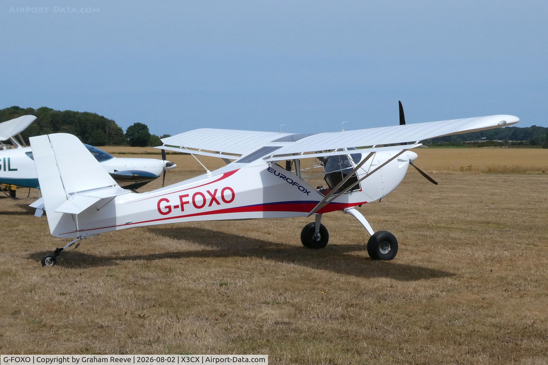 Aircraft G-FOXO, 2014 Aeropro Eurofox 912(S), c/n LAA 376-15165, Parked at Northrepps., at X3CX, photo by Graham Reeve