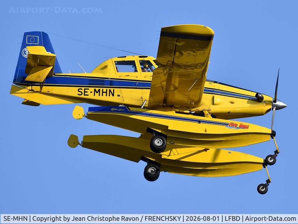 Aircraft SE-MHN, Air Tractor AT-802F Fire Boss, c/n 802-0751, TGT42, at LFBD, photo by Jean Christophe Ravon / FRENCHSKY