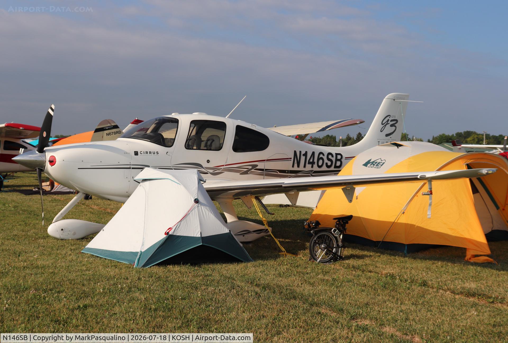 N146SB, 2007 Cirrus SR22, c/n 2574, Cirrus SR22