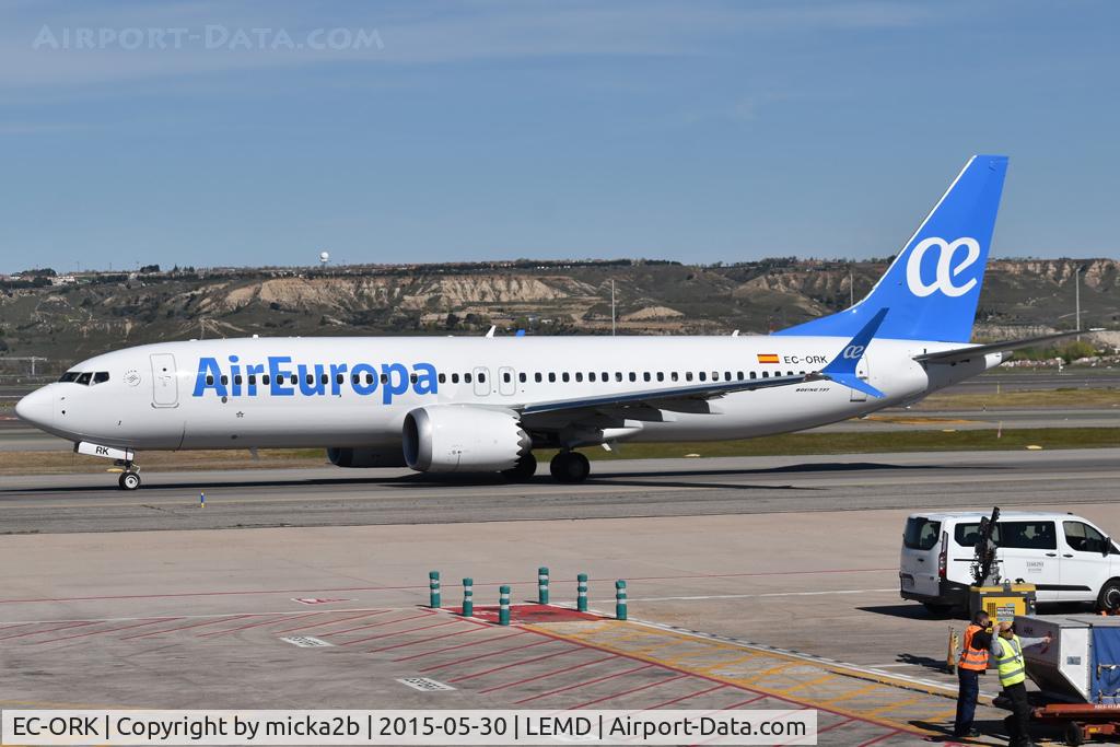 EC-ORK, 2026 Boeing 737-8 MAX, c/n 65485 l/n 9509, Taxiing