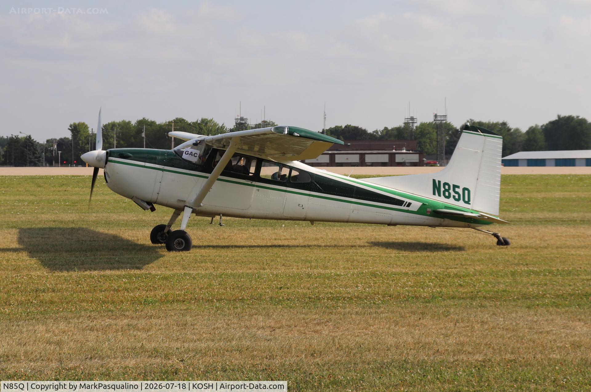 Aircraft N85Q, 1978 Cessna A185F Skywagon 185, c/n 18503703, Cessna A185F, at KOSH, photo by MarkPasqualino