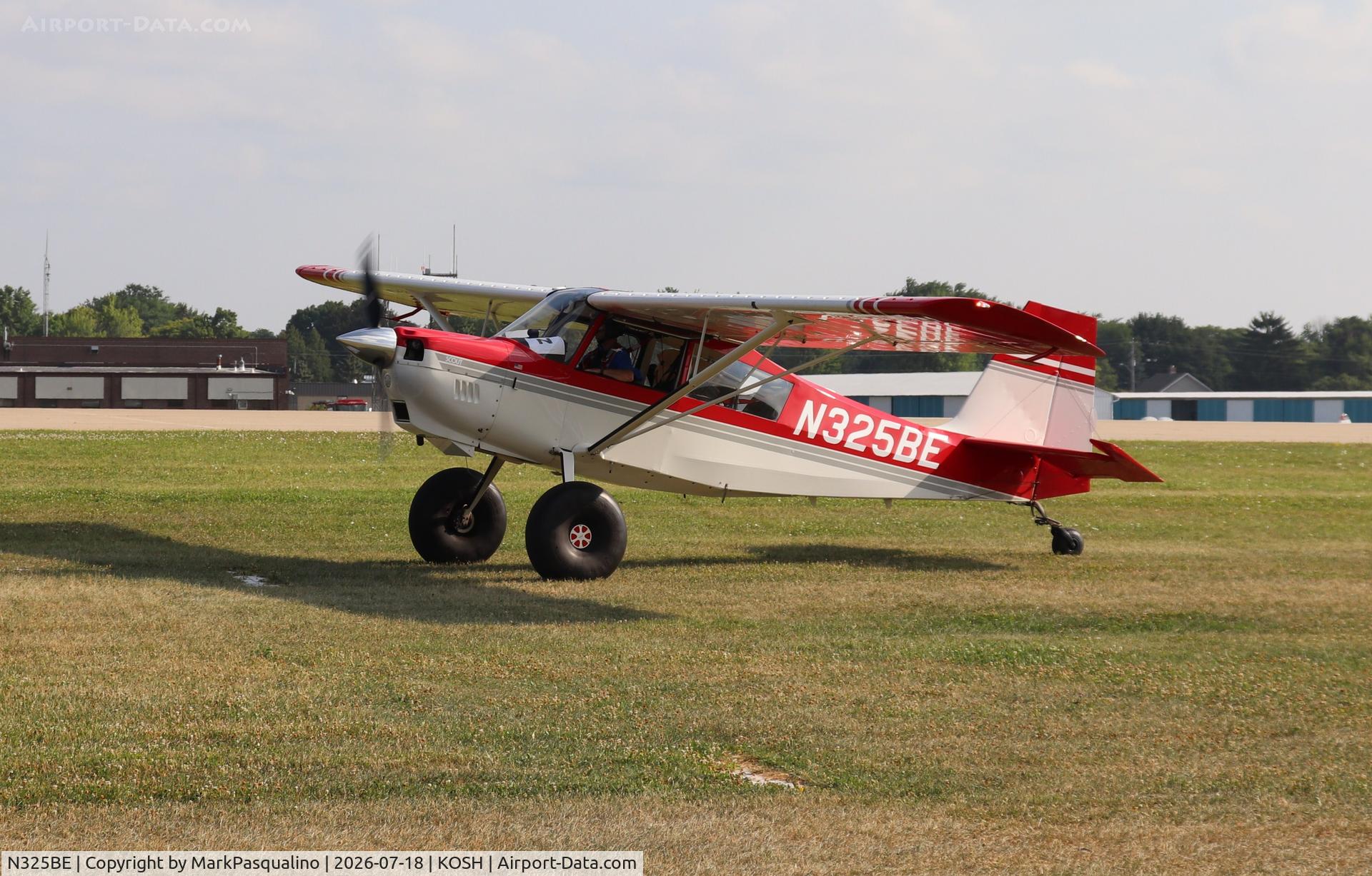 Aircraft N325BE, 2004 American Champion 8GCBC Scout, c/n 466-2004, American Champion 8GCBC, at KOSH, photo by MarkPasqualino