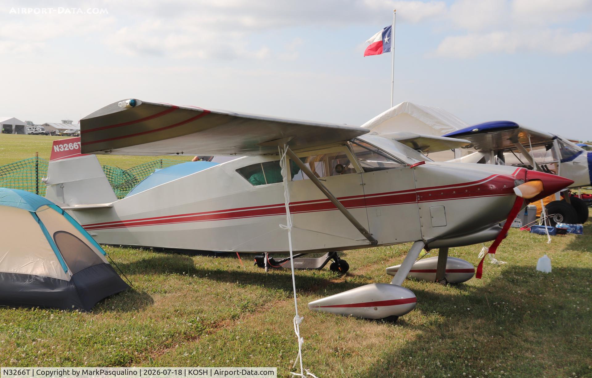 Aircraft N3266T, Wittman W-10 Tailwind, c/n 47544, Wittman W-10 Tailwind, at KOSH, photo by MarkPasqualino