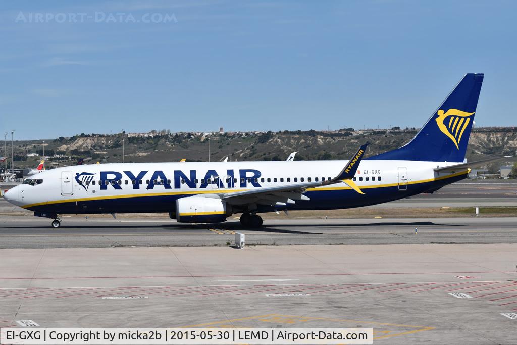 Aircraft EI-GXG, 2018 Boeing 737-800, c/n 44853, Taxiing, at LEMD, photo by micka2b