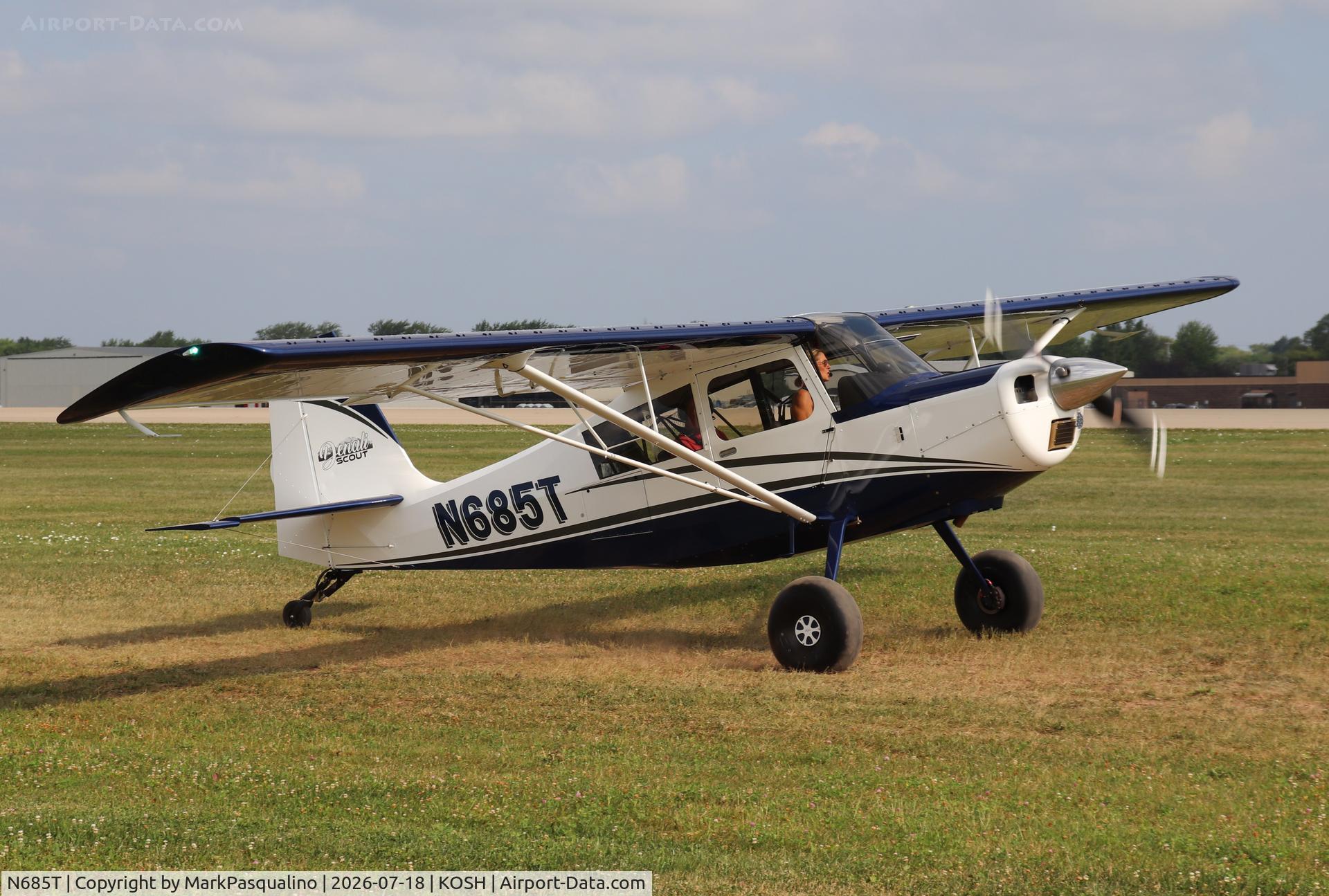 Aircraft N685T, 2022 American Champion 8GCBC Scout, c/n 622-2022, American Champion 8GCBC, at KOSH, photo by MarkPasqualino